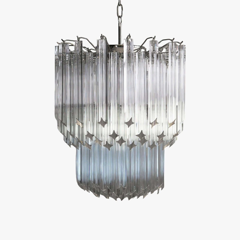 Murano Prisms Chandelier 19"