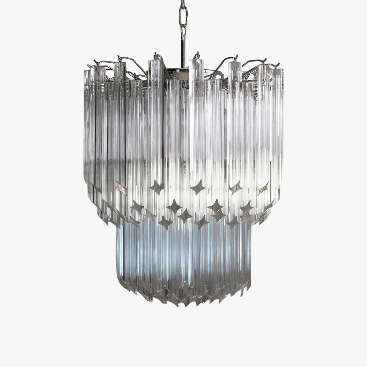 Murano Prisms Chandelier 19"