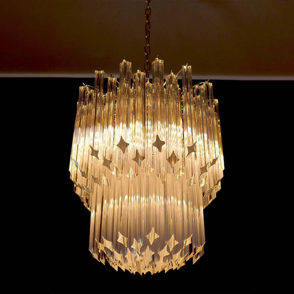 Murano Prisms Chandelier 19"