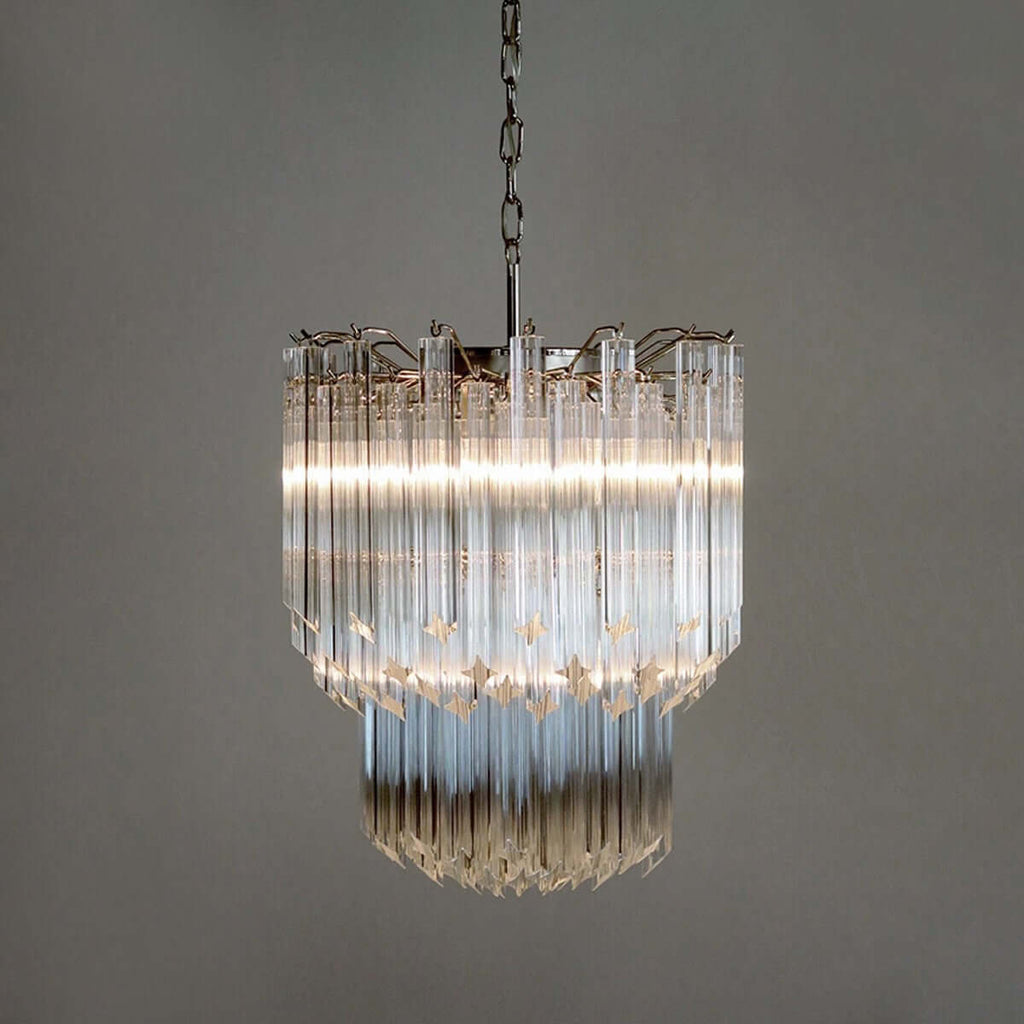 Murano Prisms Chandelier 19"