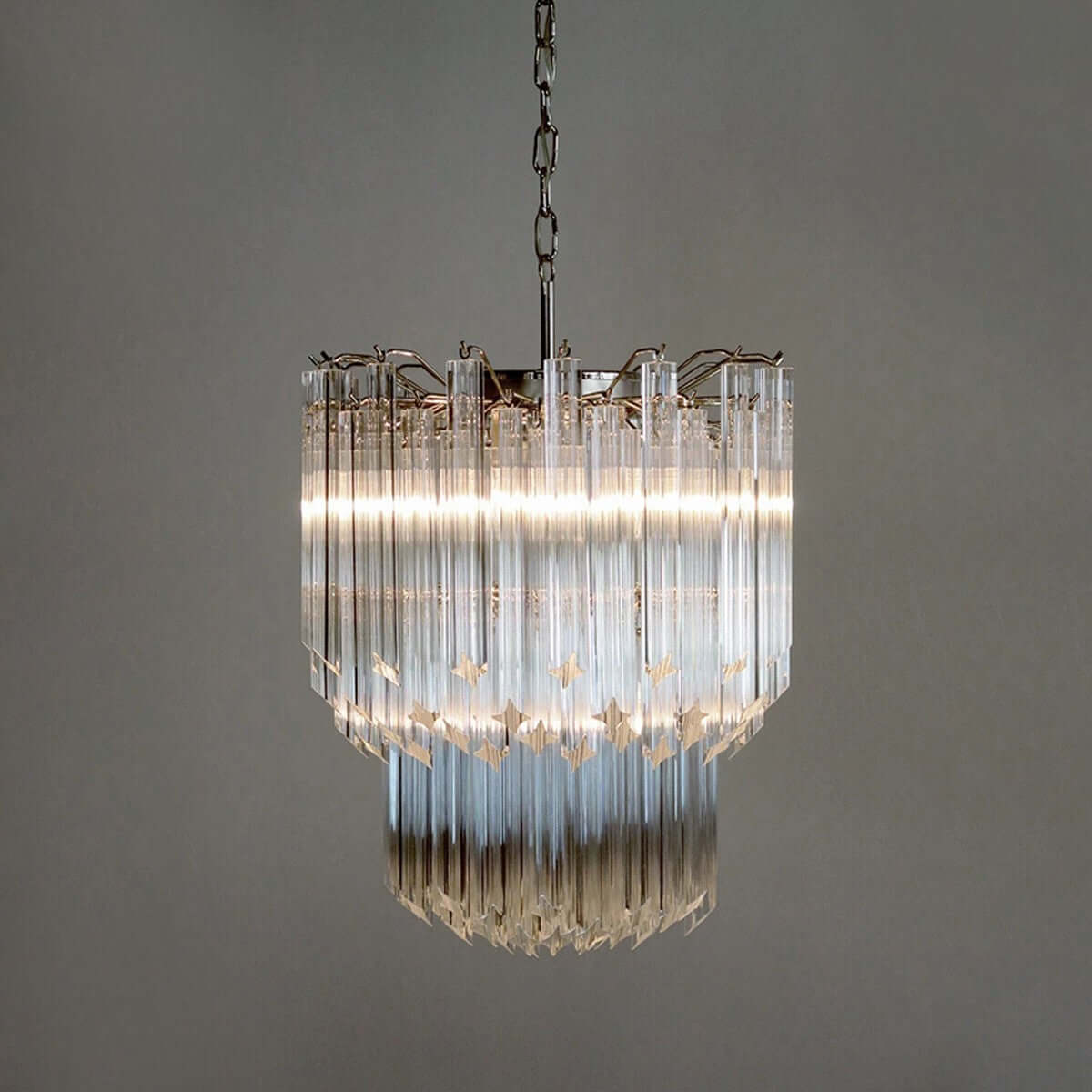Murano Prisms Chandelier 19"