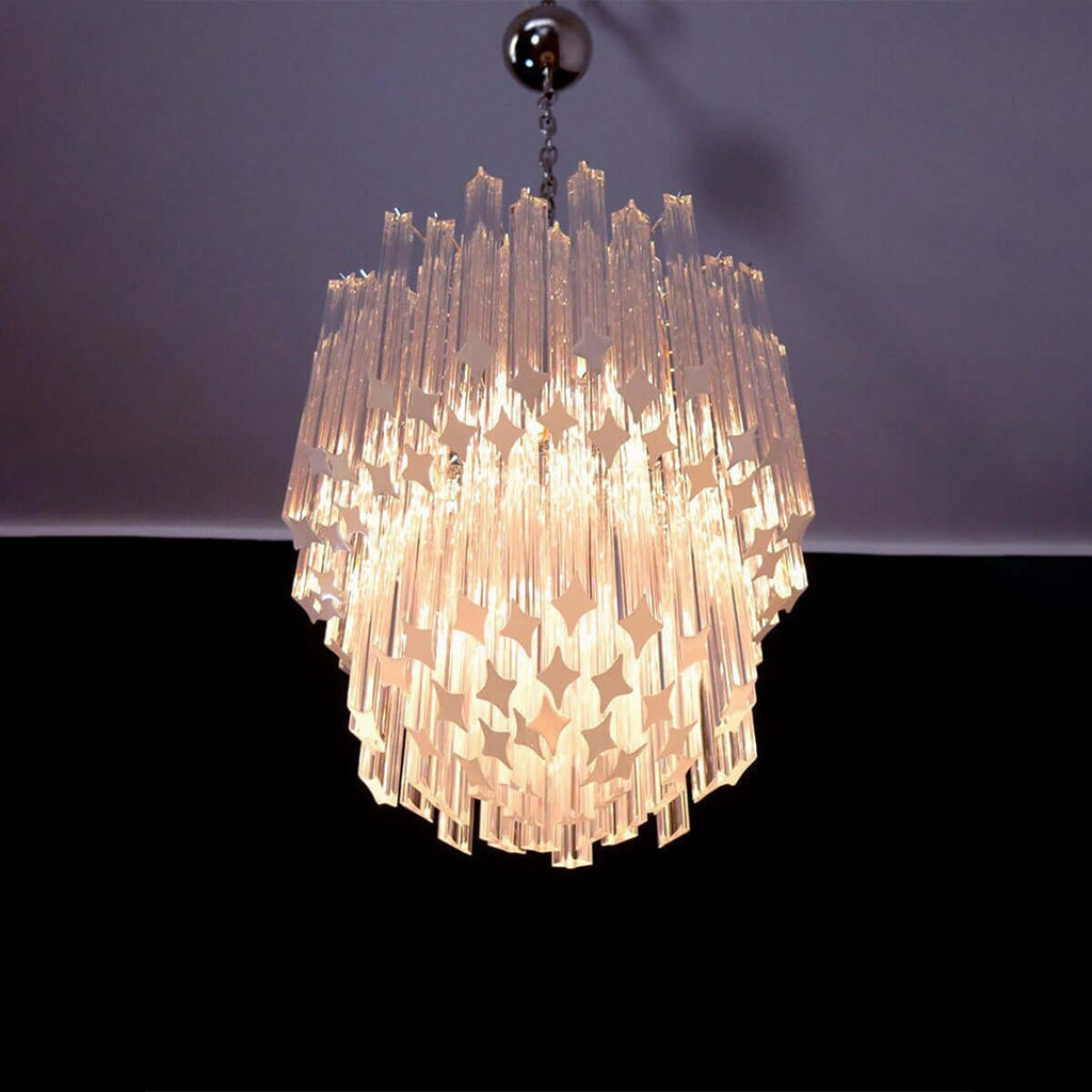 Murano Prisms Chandelier 19"