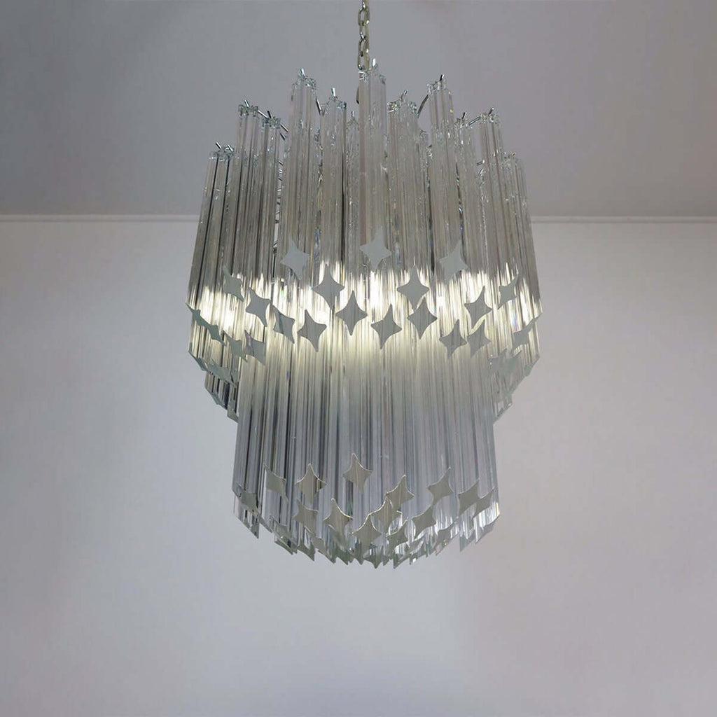 Murano Prisms Chandelier 19"
