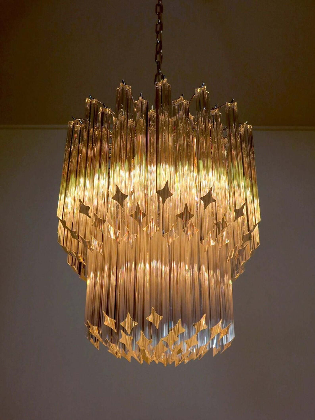 Murano Prisms Chandelier 19"