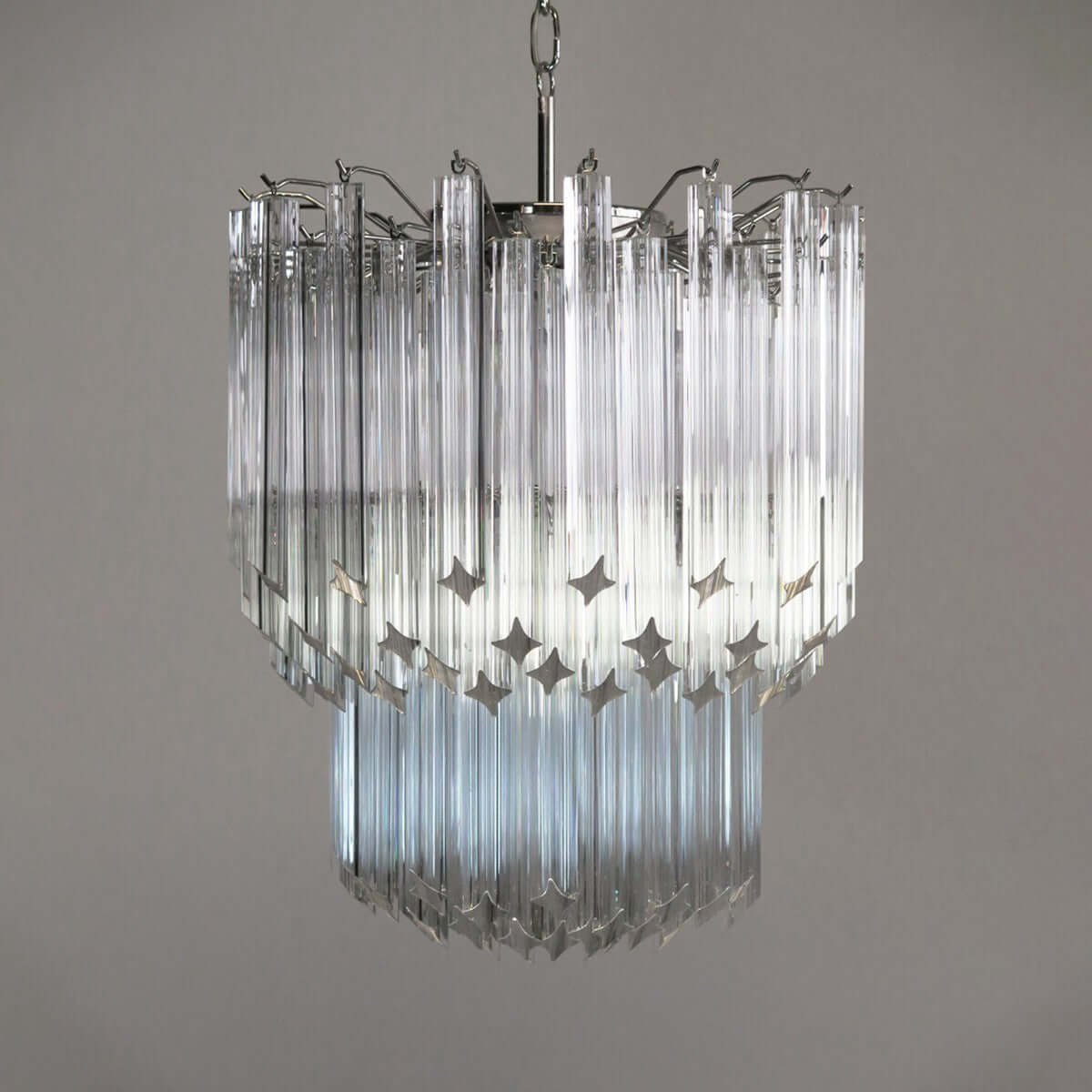 Murano Prisms Chandelier 19"