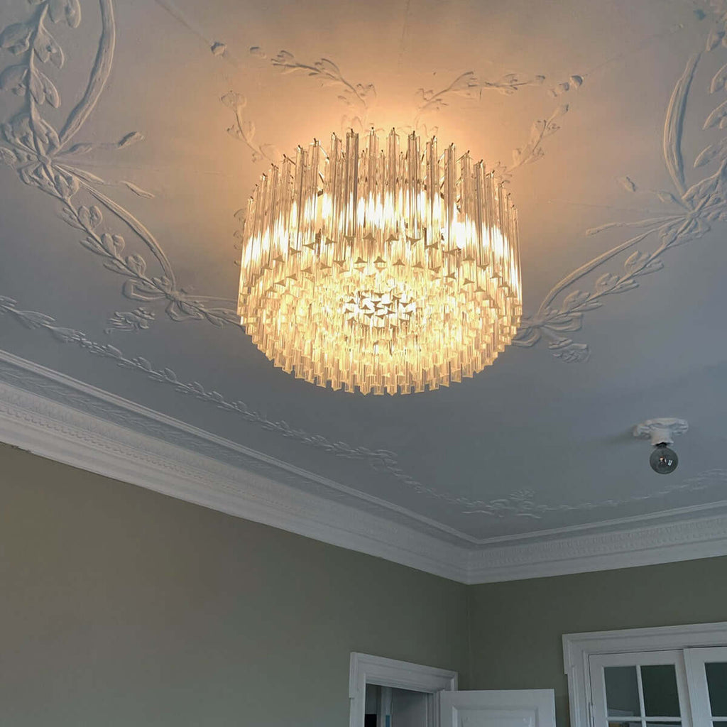 Murano Prisms Parallel Chandelier