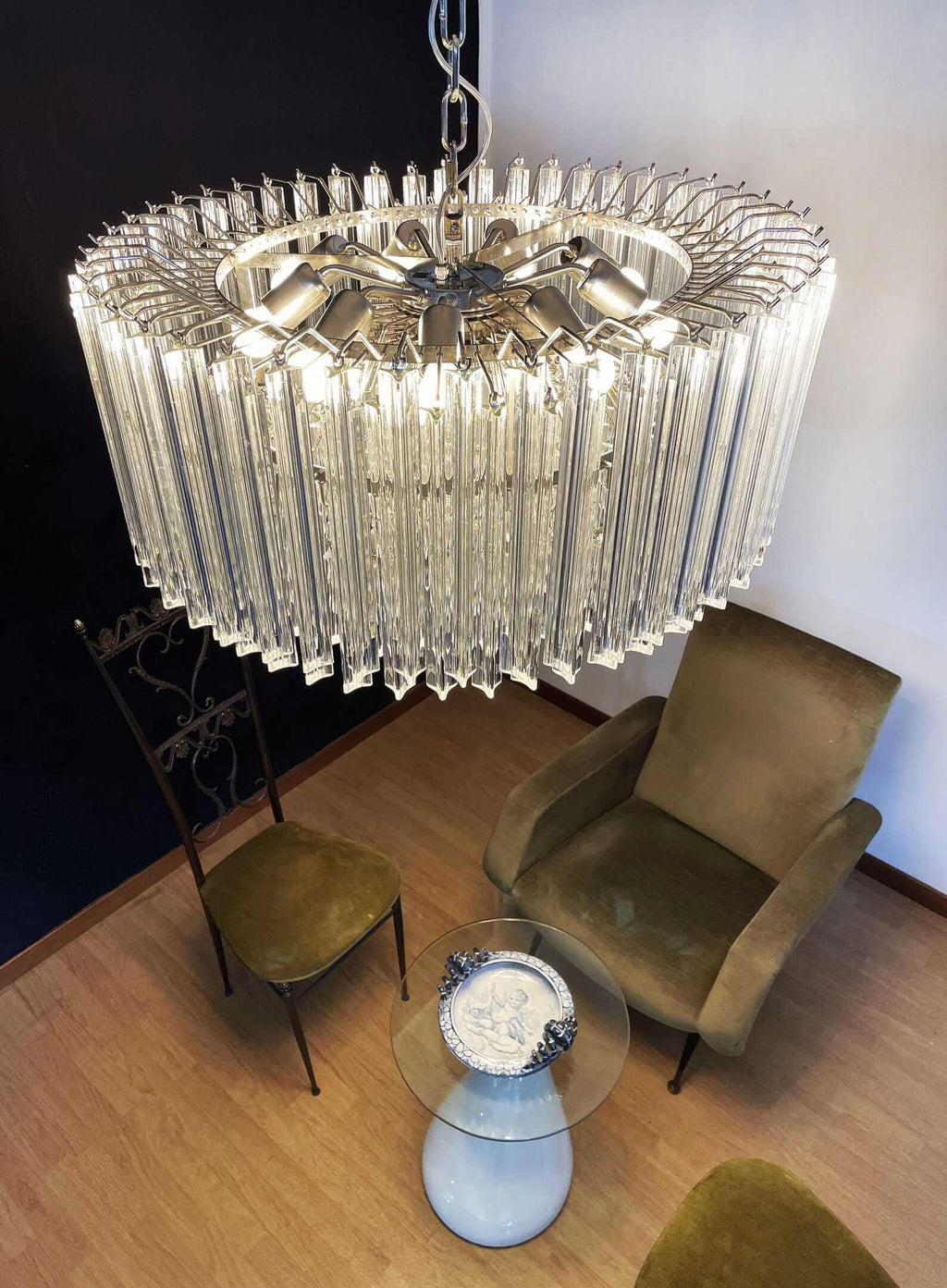 Murano Prisms Parallel Chandelier