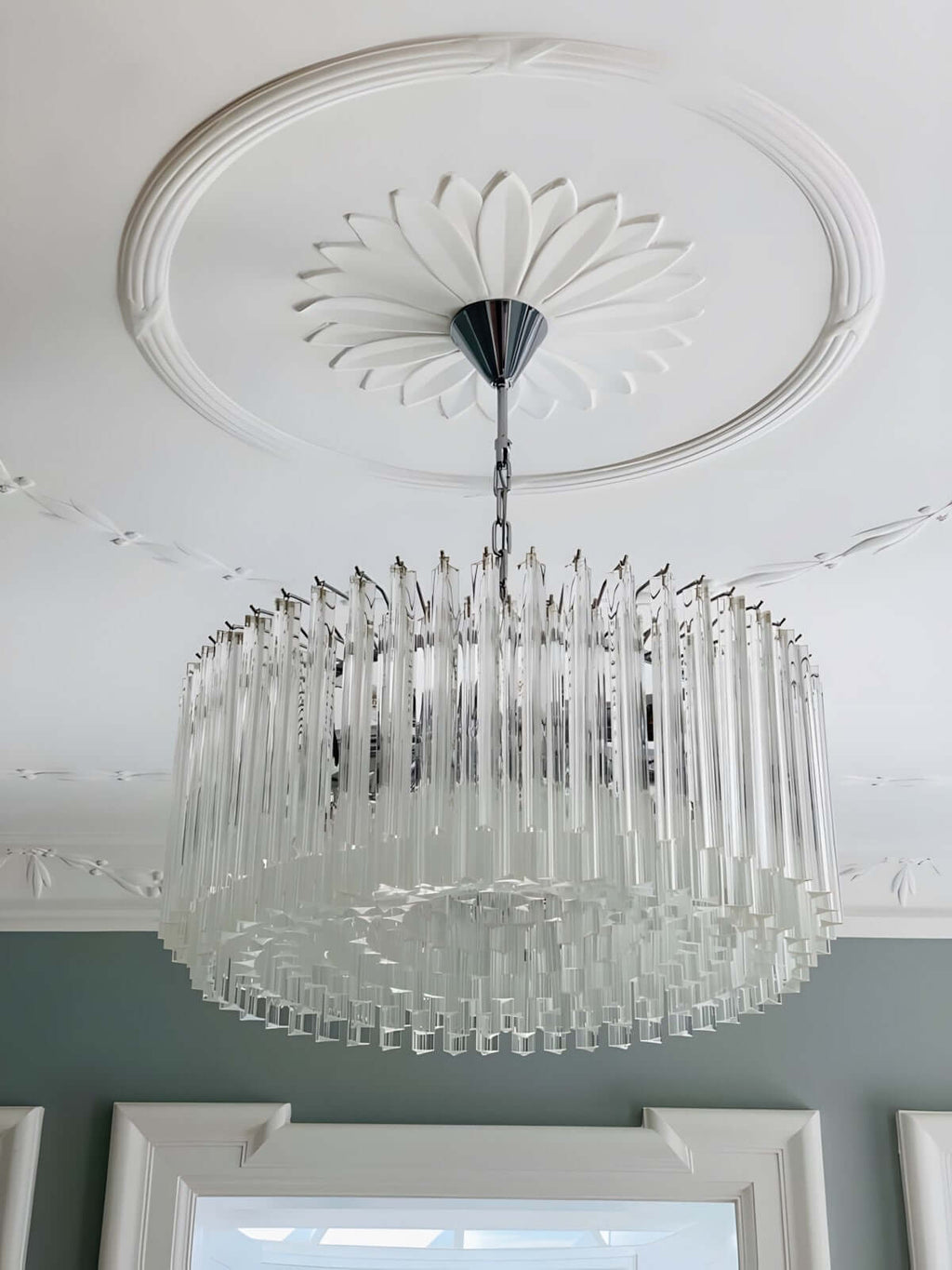 Murano Prisms Parallel Chandelier