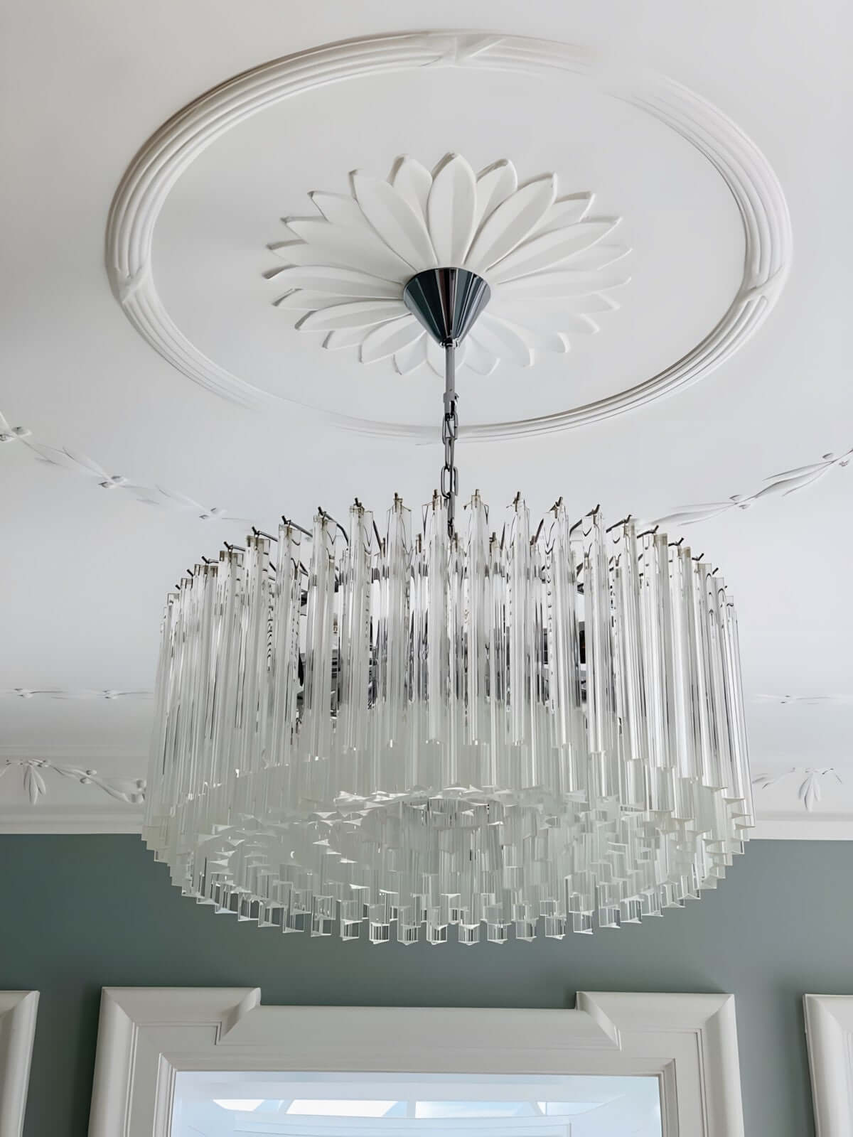 Murano Prisms Parallel Chandelier