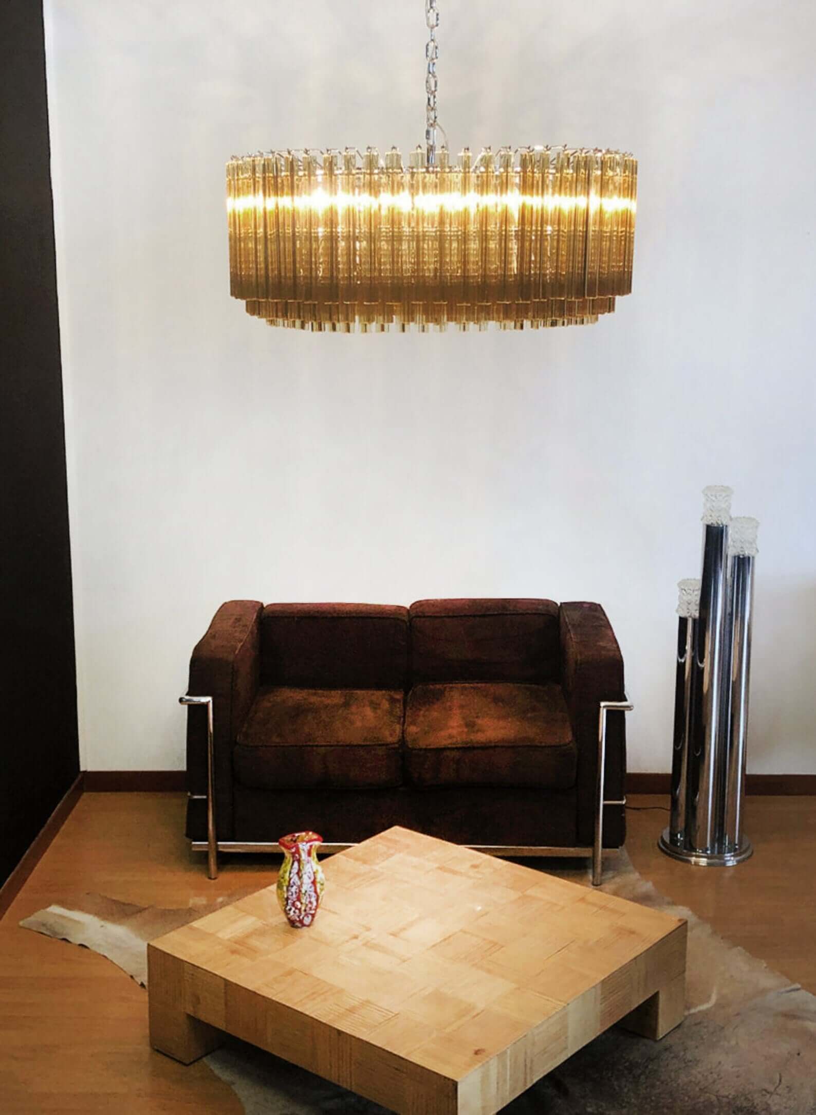 Murano Prisms Parallel Chandelier