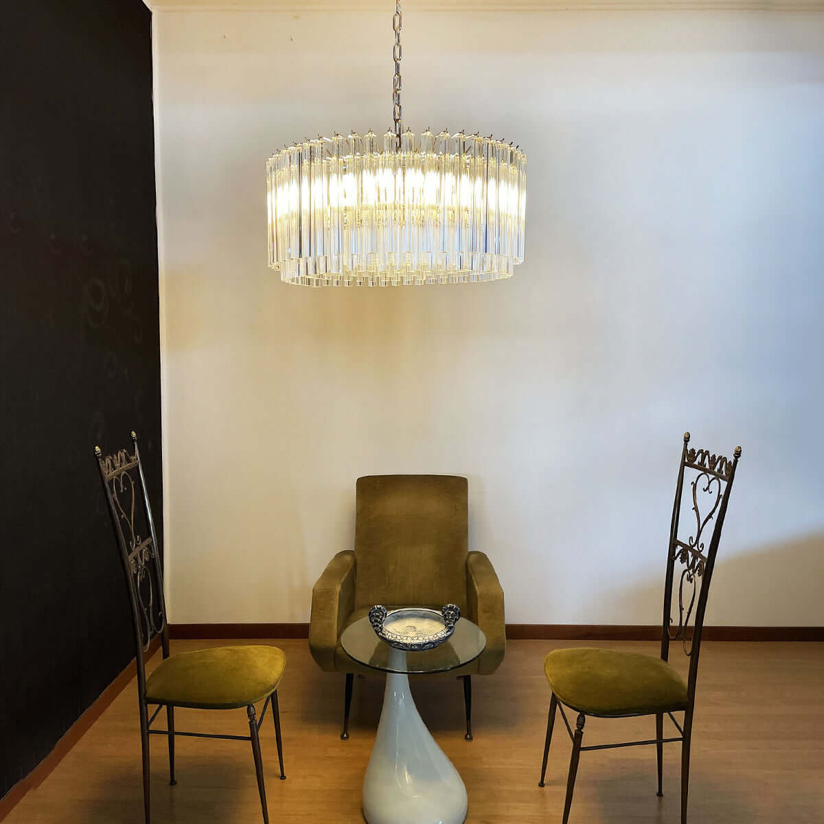 Murano Prisms Parallel Chandelier