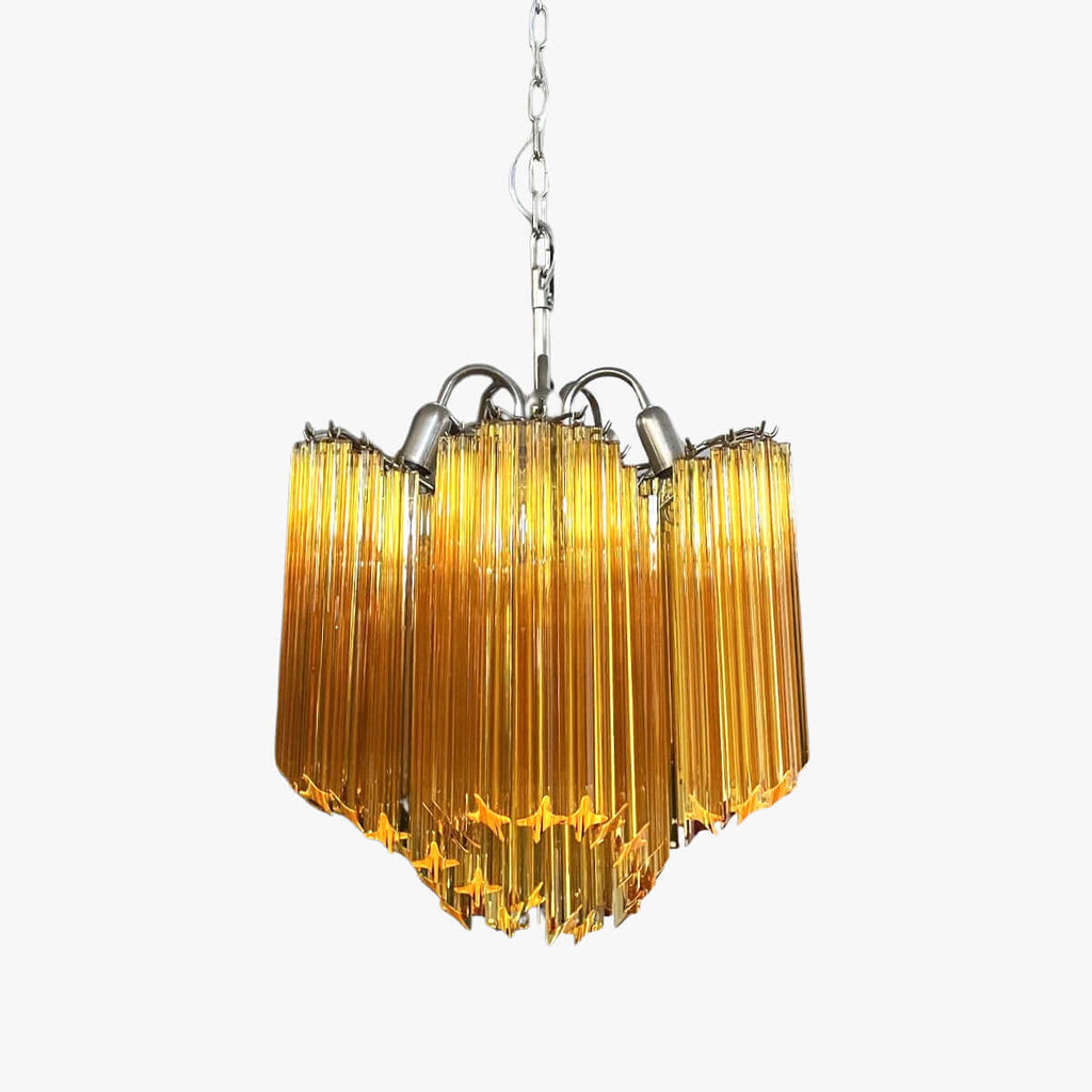 Murano Prisms Flower Chandelier 16"