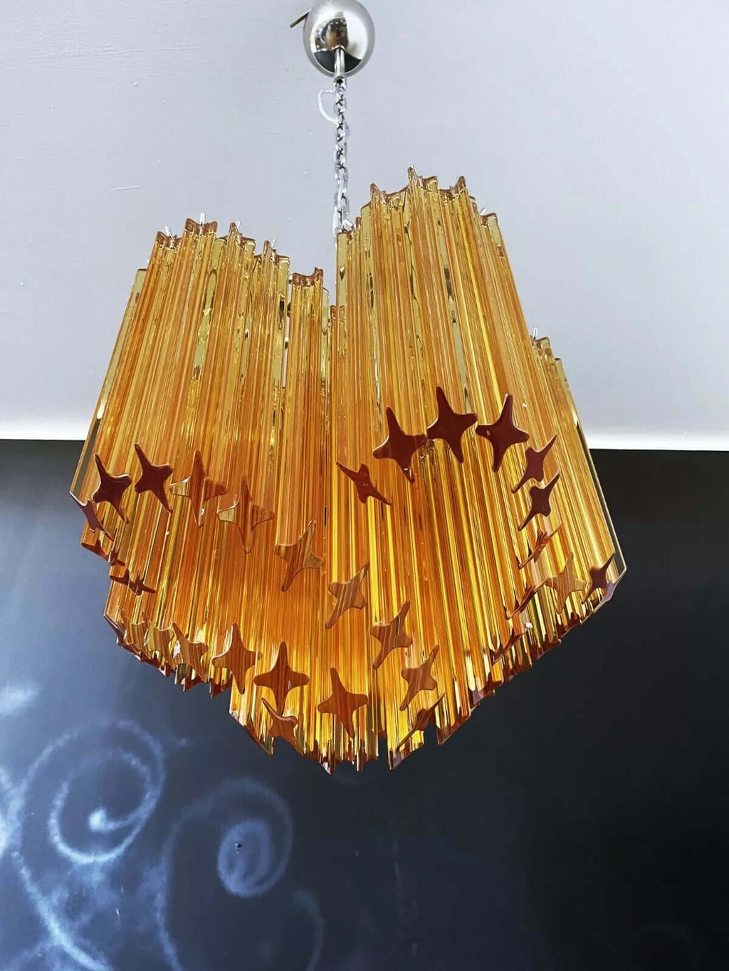 Murano Prisms Flower Chandelier 16"