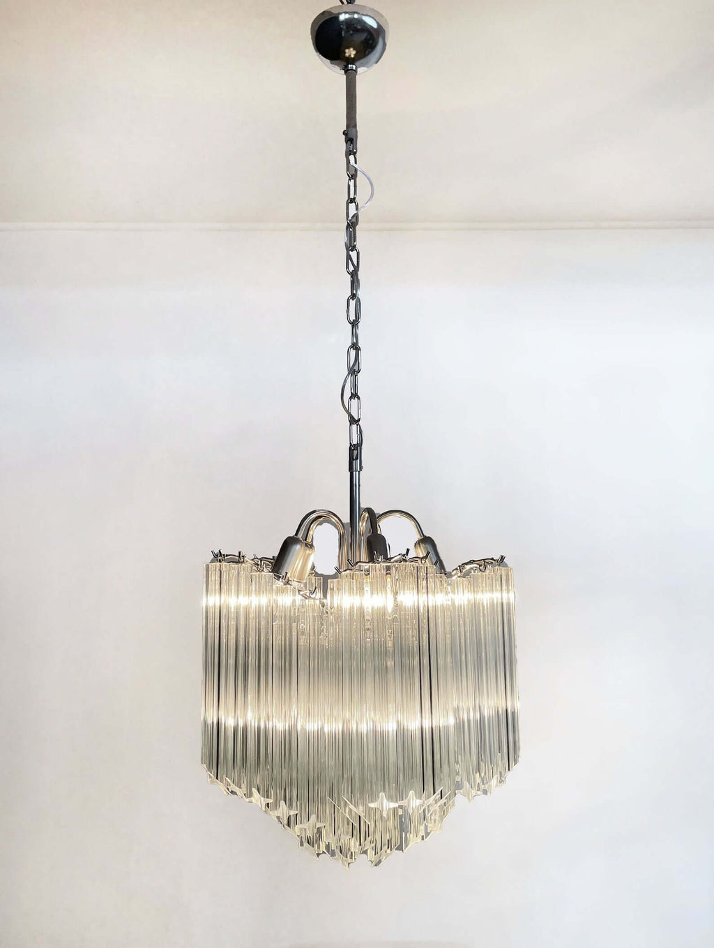 Murano Prisms Flower Chandelier 16"
