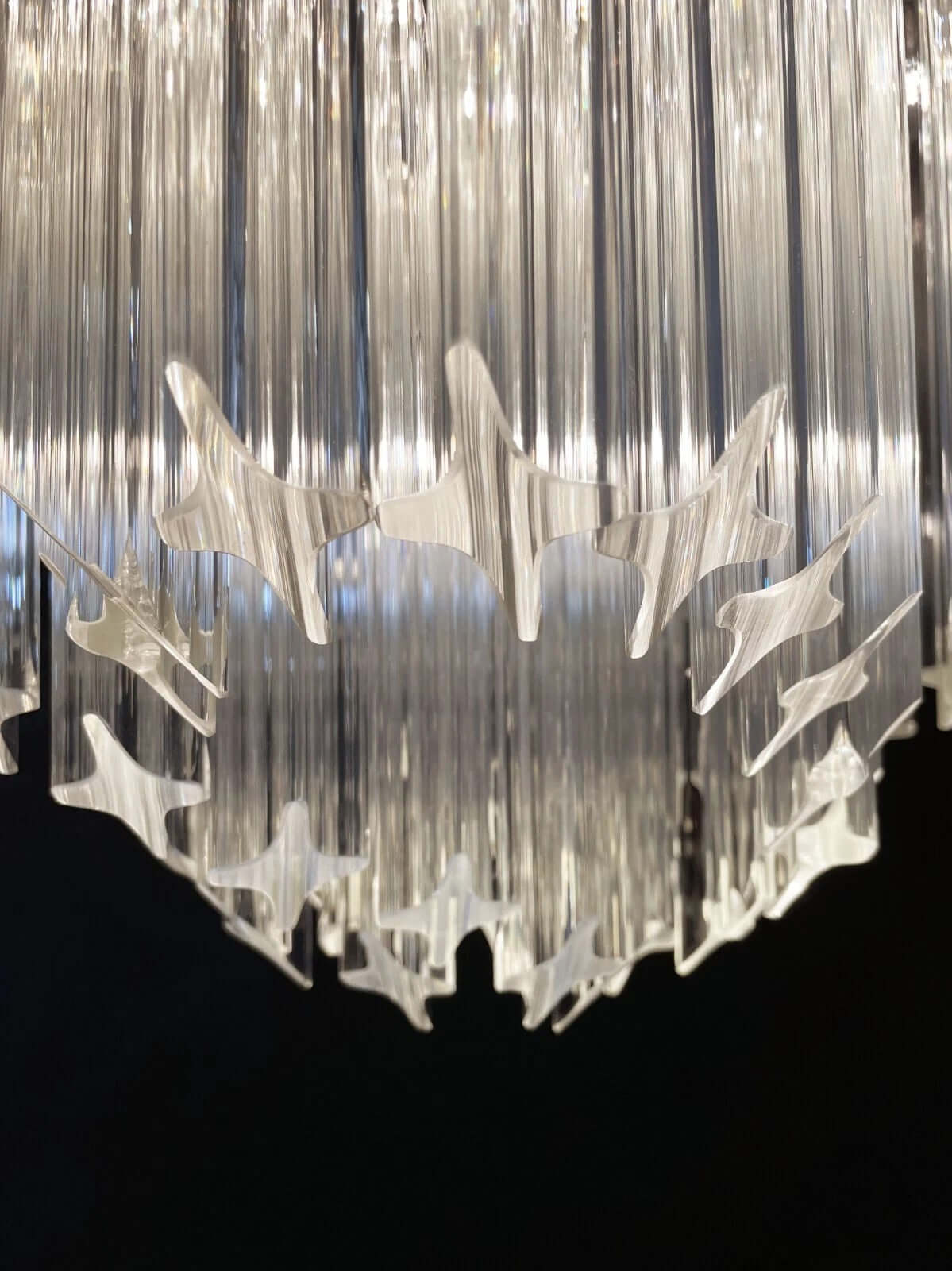 Murano Prisms Flower Chandelier 16"