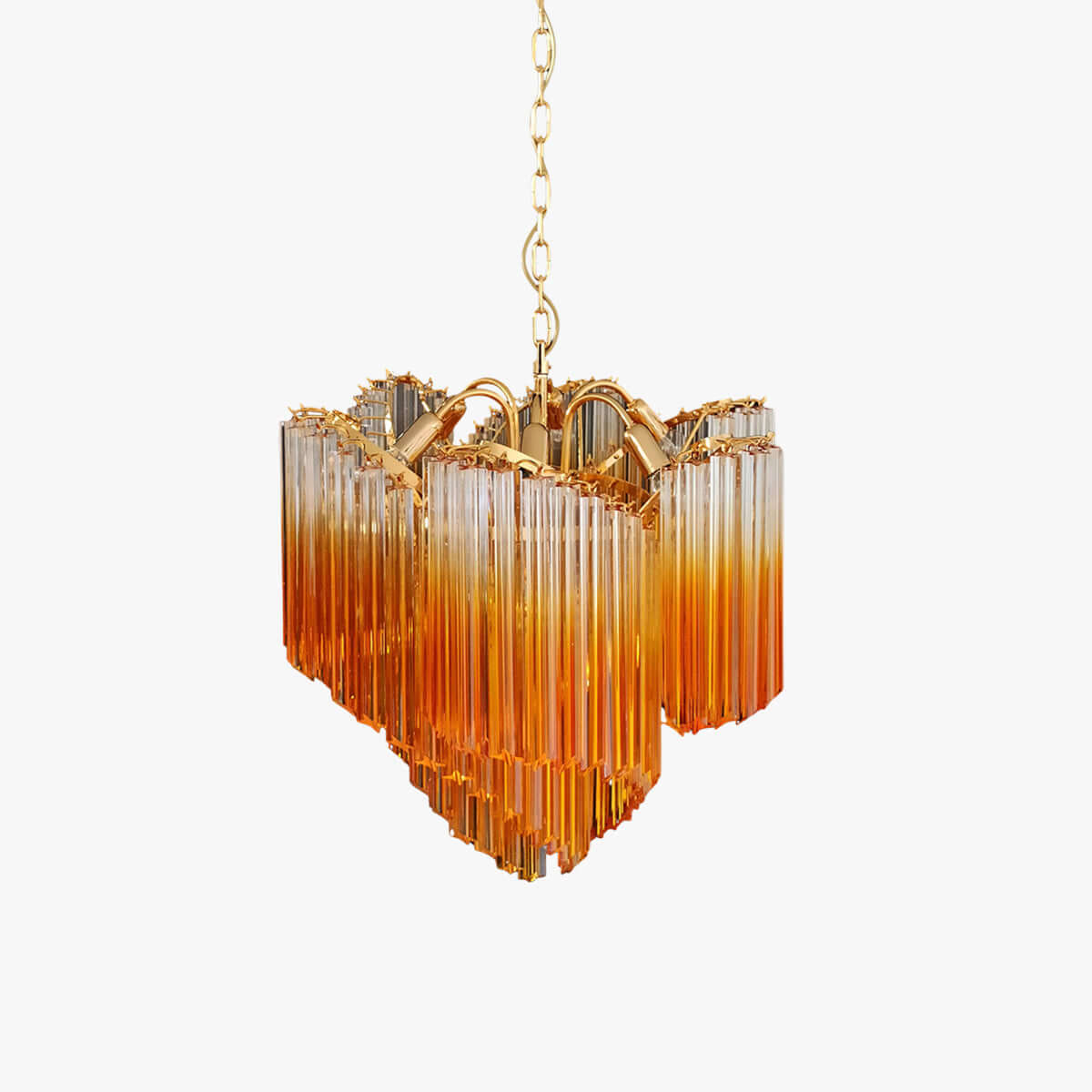 Murano Prisms Flower Chandelier 24"