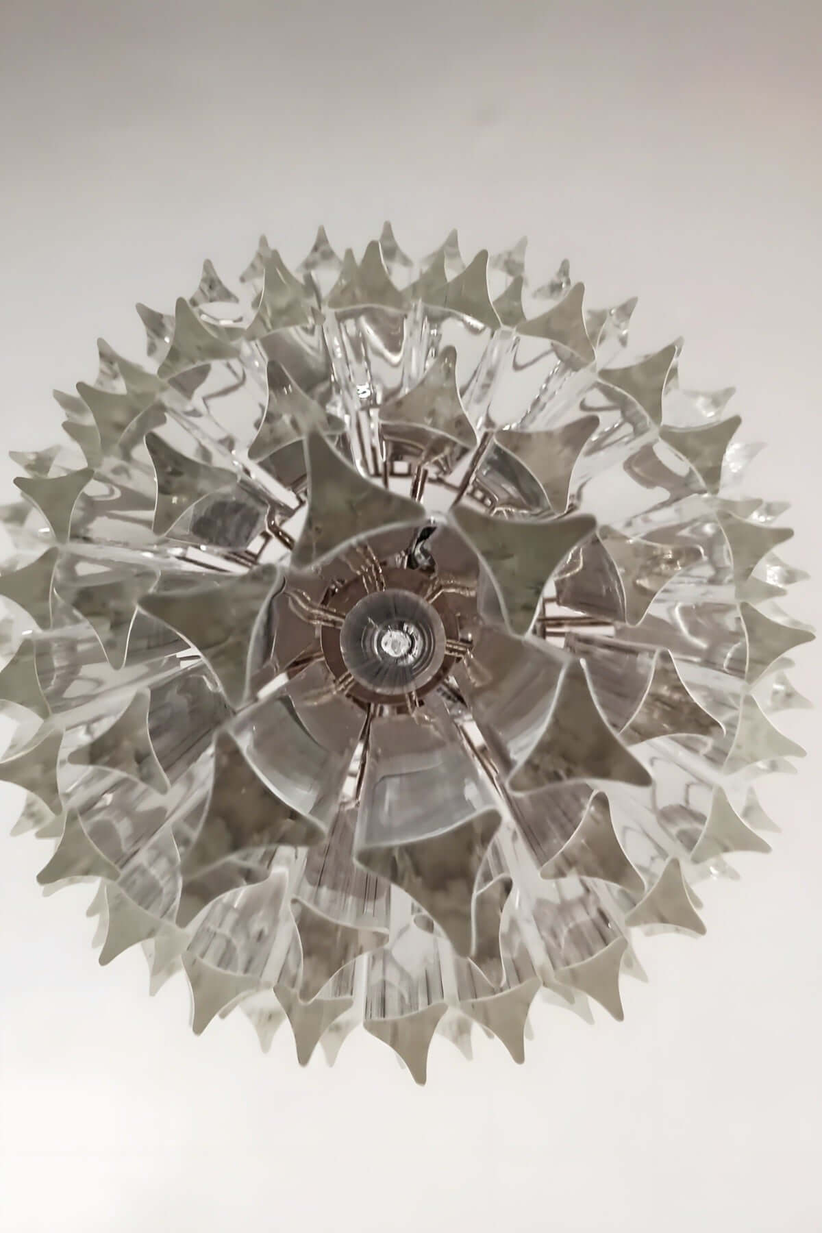 Murano Prisms Long Chandelier 18"