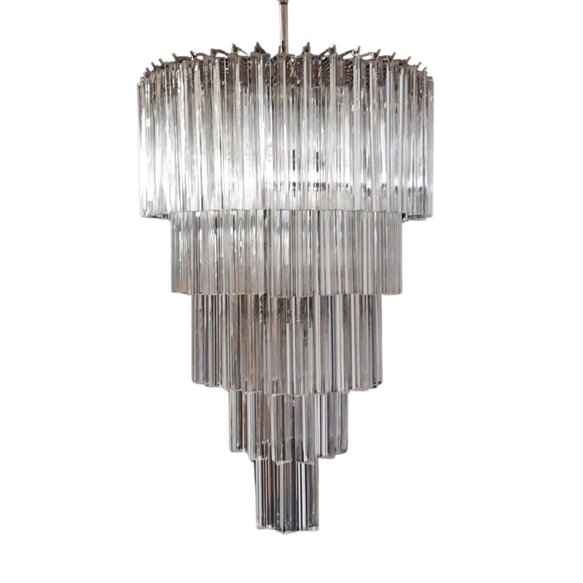 Murano Prisms Long Chandelier 18"