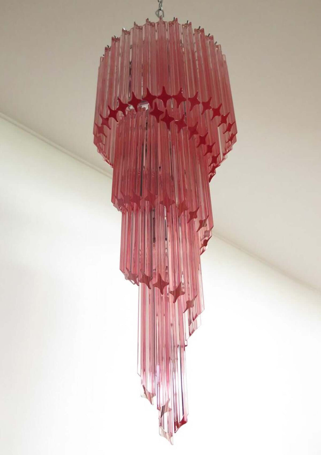 Murano Prisms Spiral Chandelier 16"