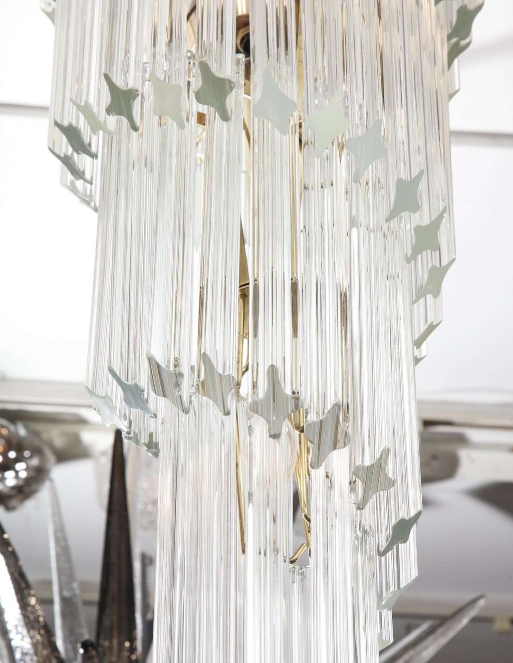 Murano Prisms Spiral Chandelier 21"