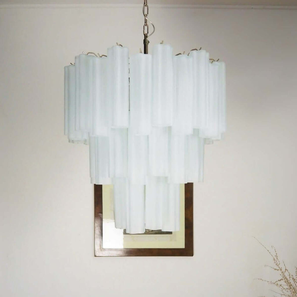 Murano Tubes Chandelier 26"