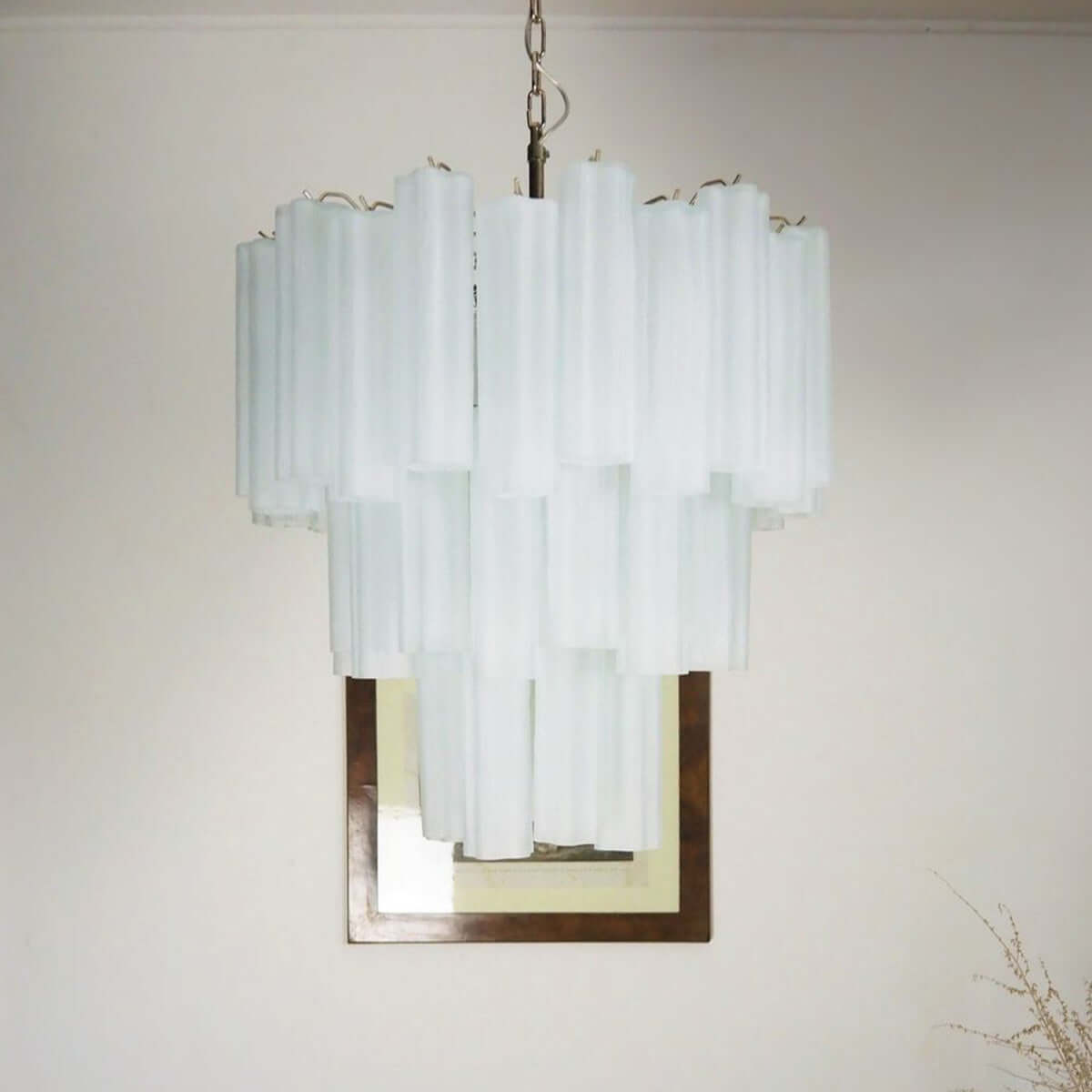 Murano Tubes Chandelier 26"