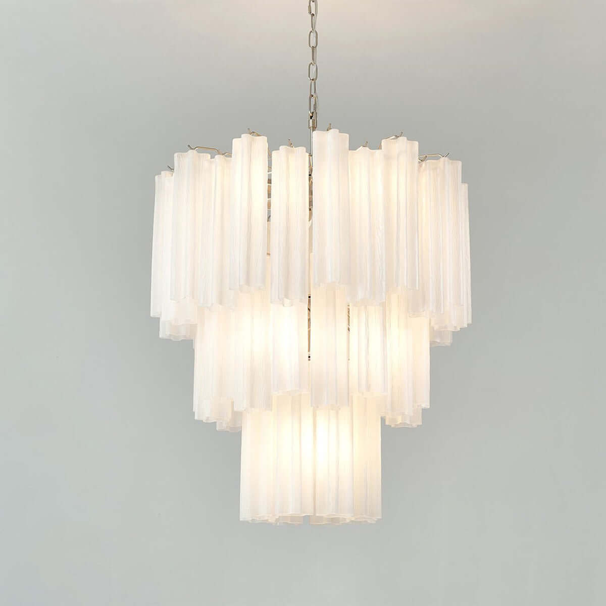 Murano Tubes Chandelier 26"