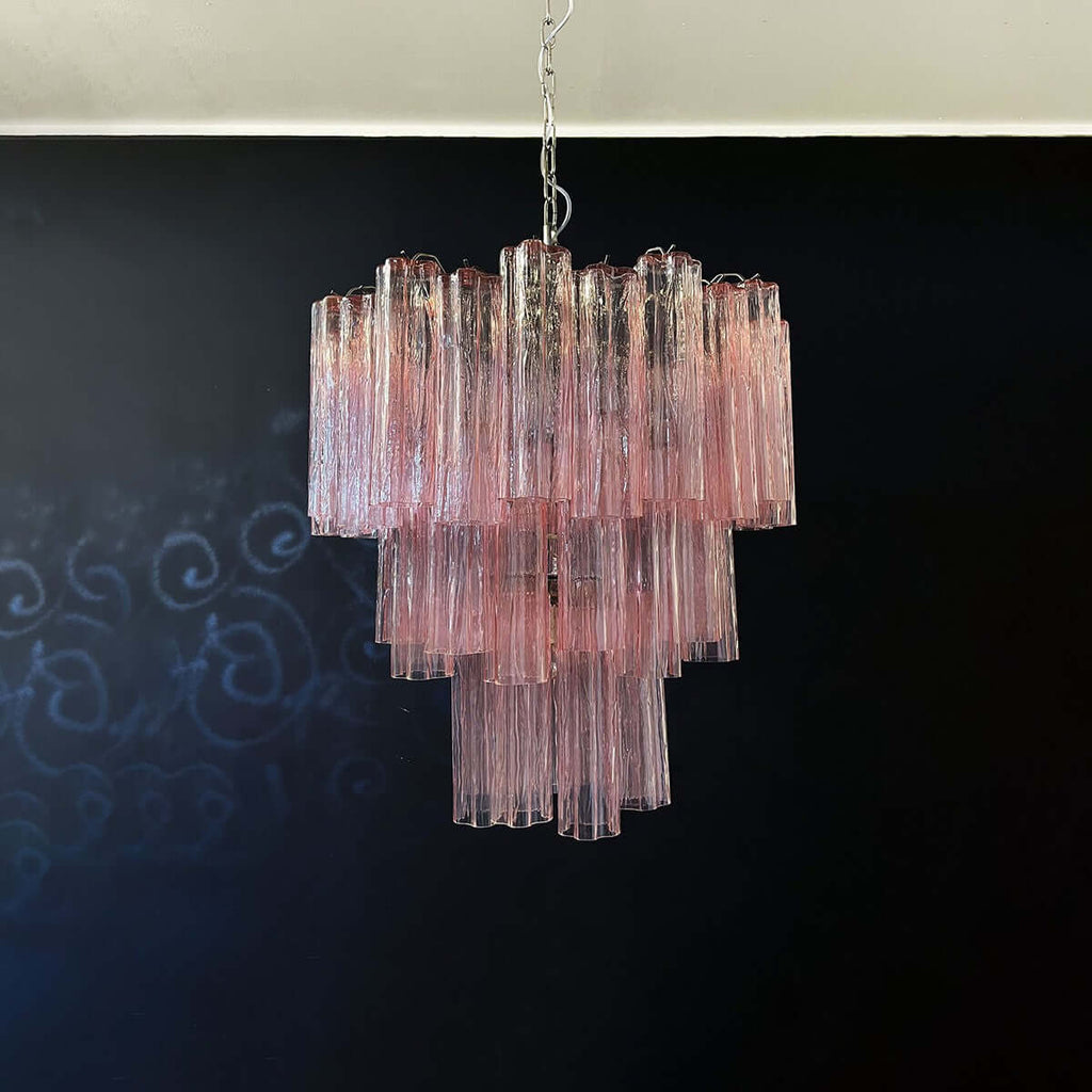 Murano Tubes Chandelier 26"