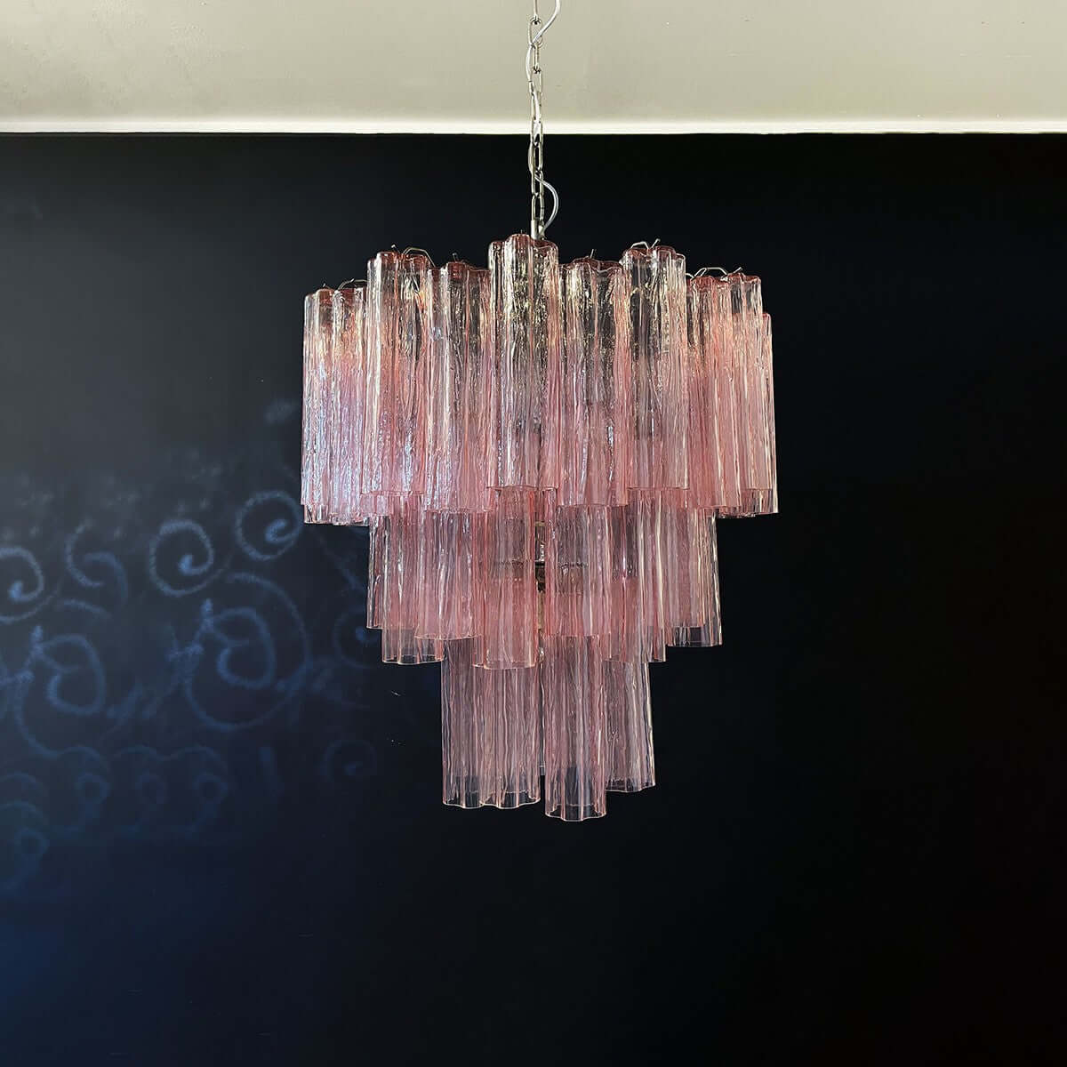 Murano Tubes Chandelier 26"