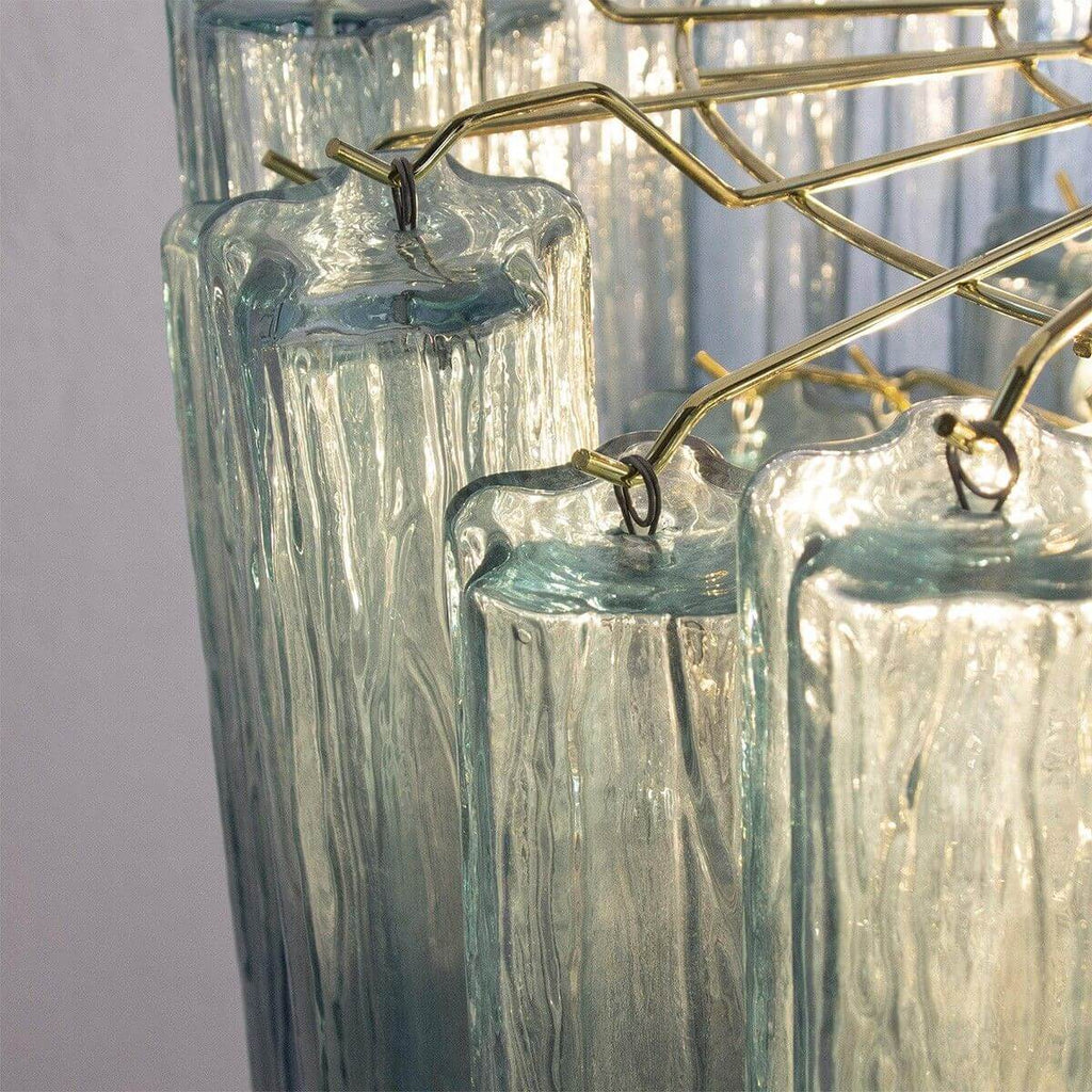 Murano Tubes Chandelier 26"