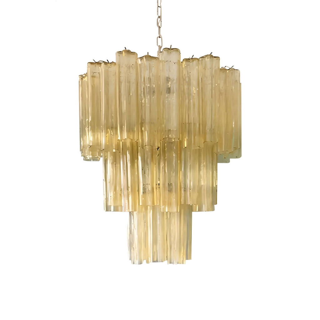 Murano Tubes Chandelier 26"