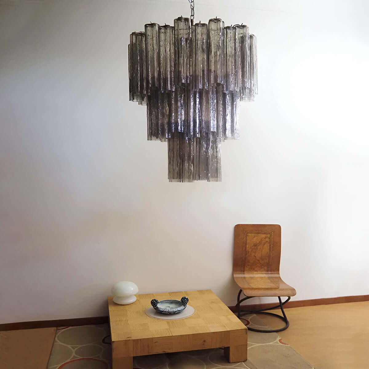 Murano Tubes Chandelier 26"