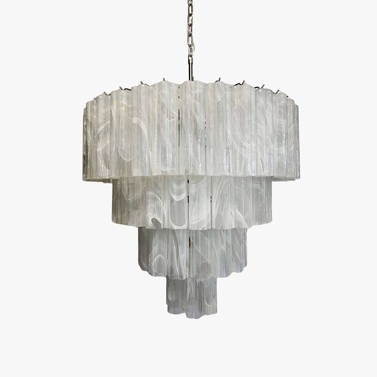 Murano Tubes Chandelier 31.5"