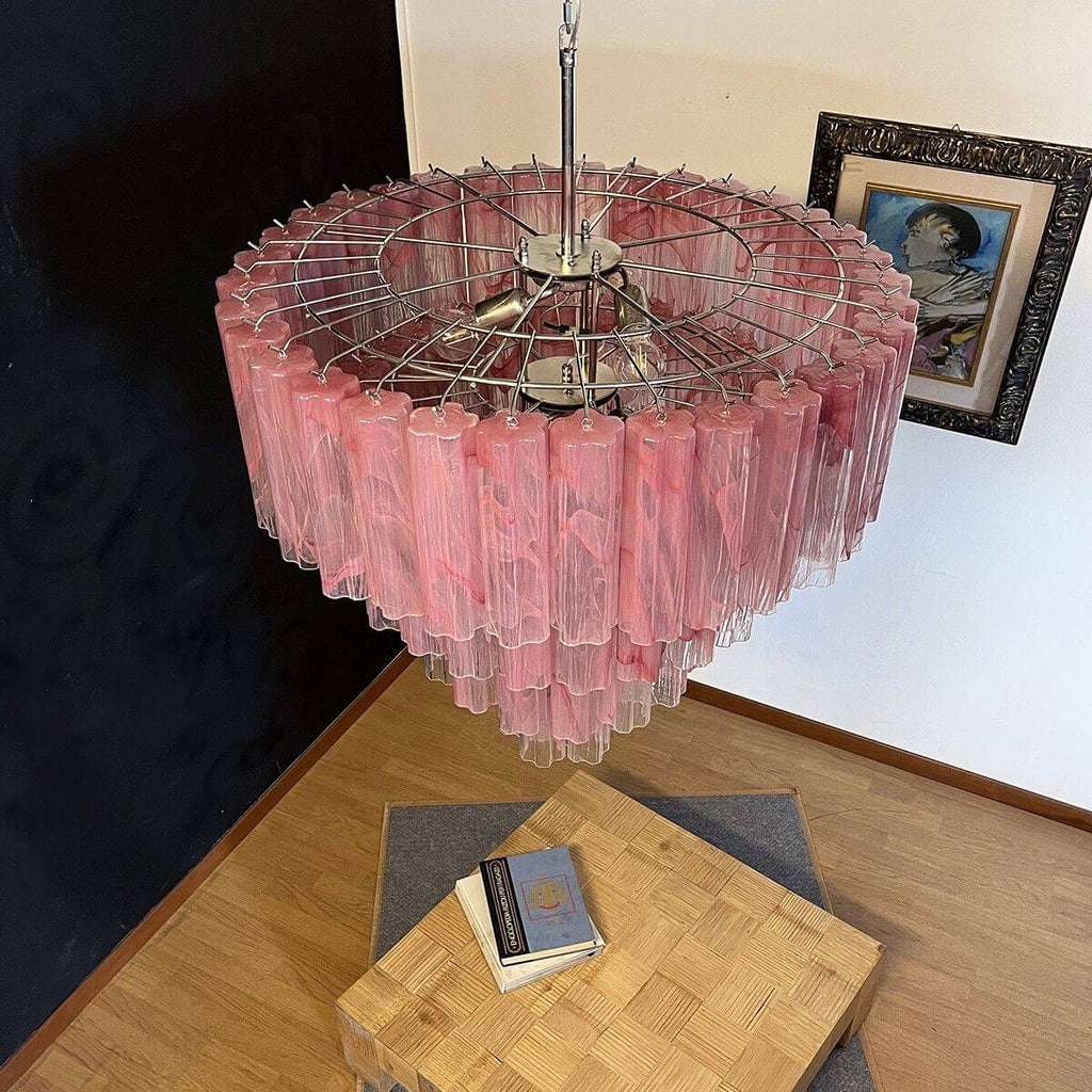 Murano Tubes Chandelier 31.5"