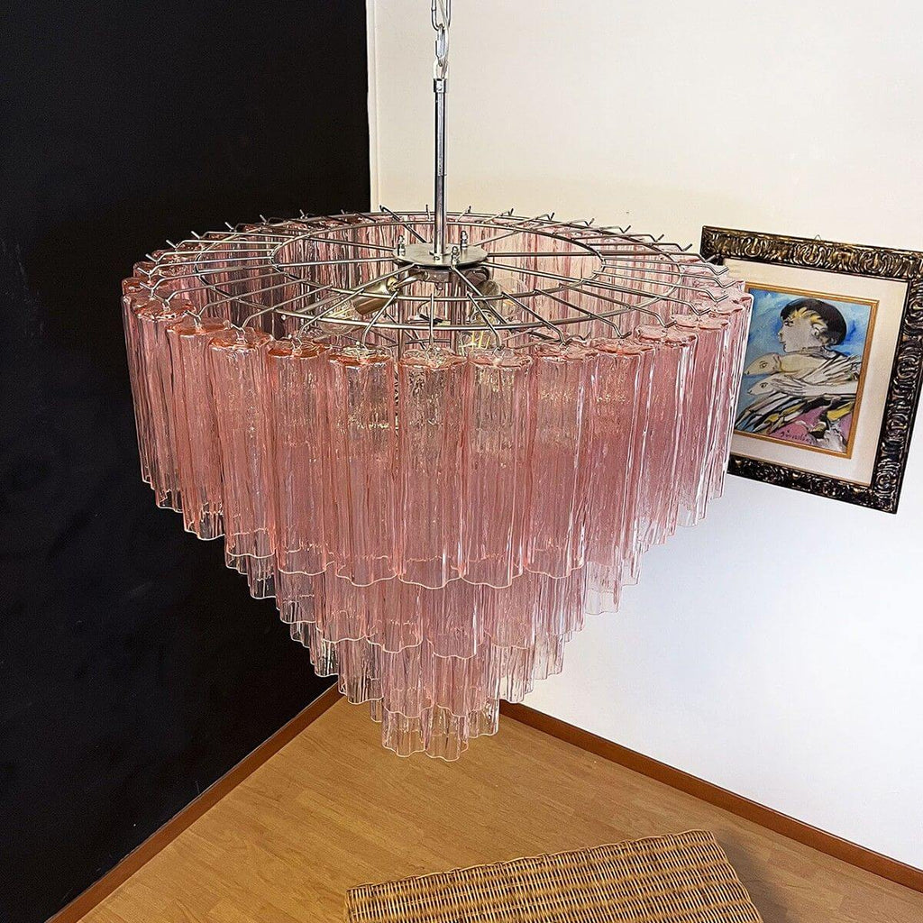 Murano Tubes Chandelier 31.5"