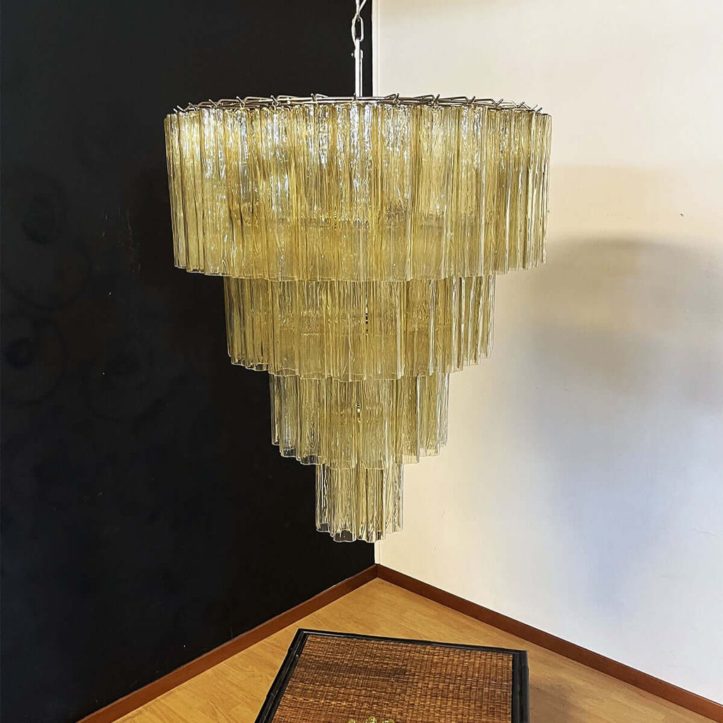Murano Tubes Chandelier 31.5"