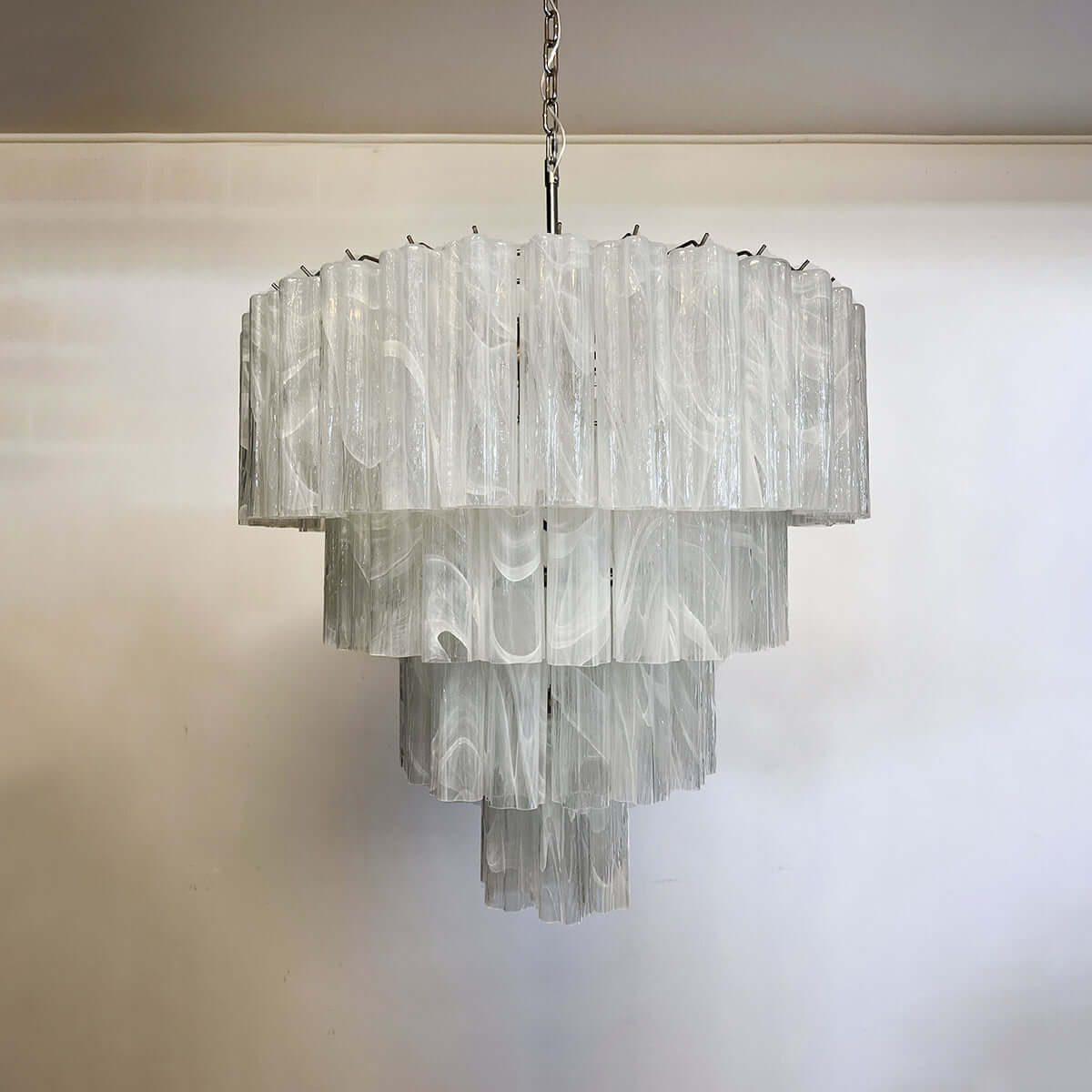 Murano Tubes Chandelier 31.5"