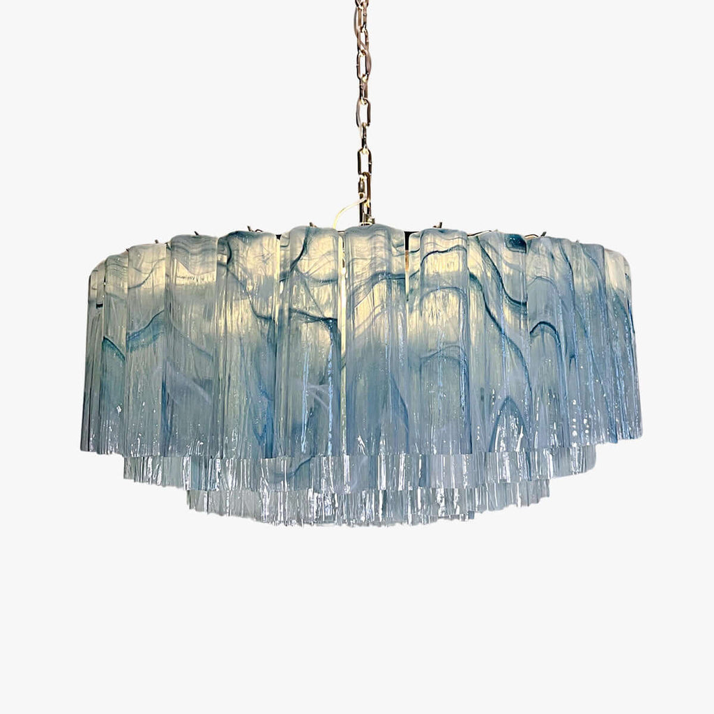 Murano Tubes Chandelier 33"