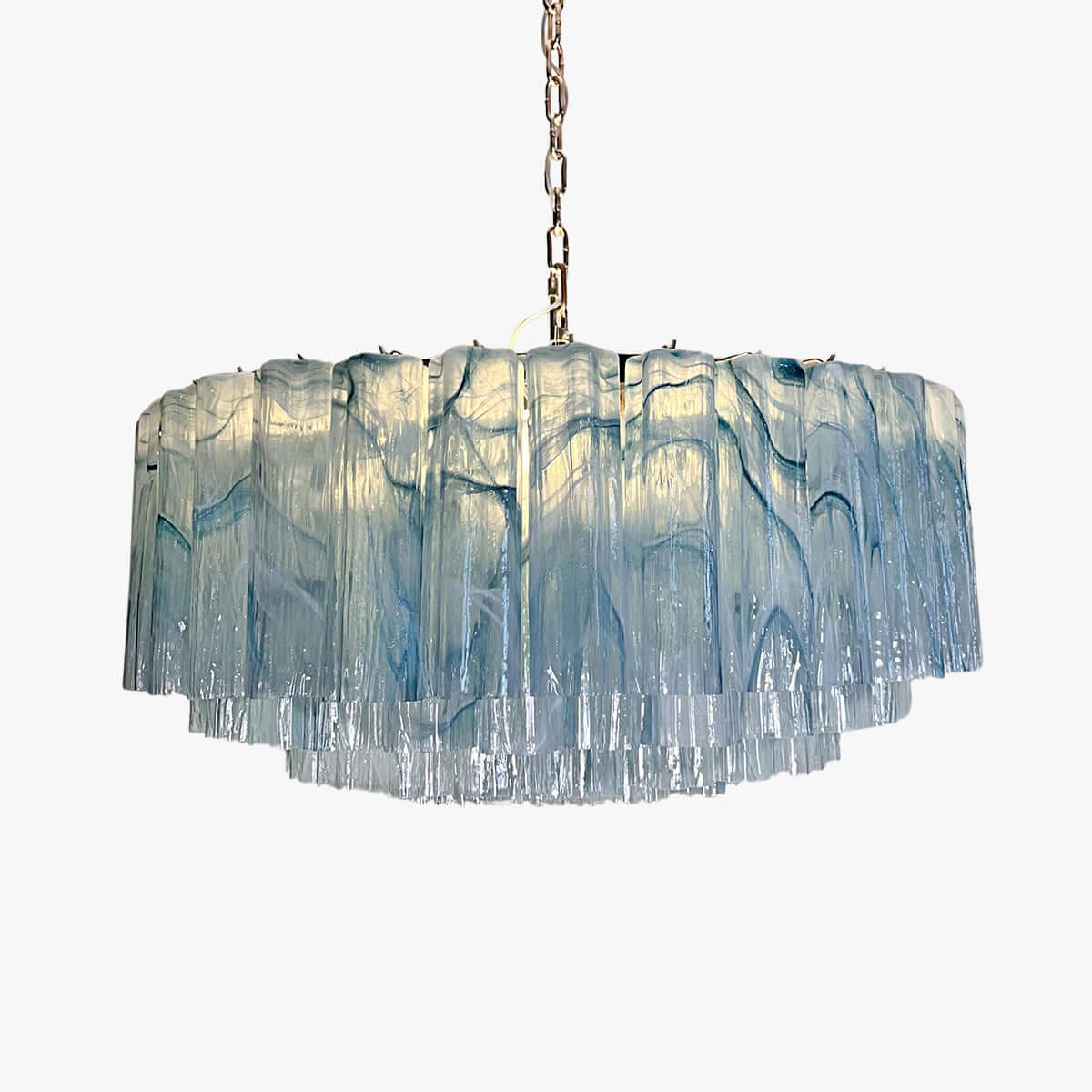Murano Tubes Chandelier 33"