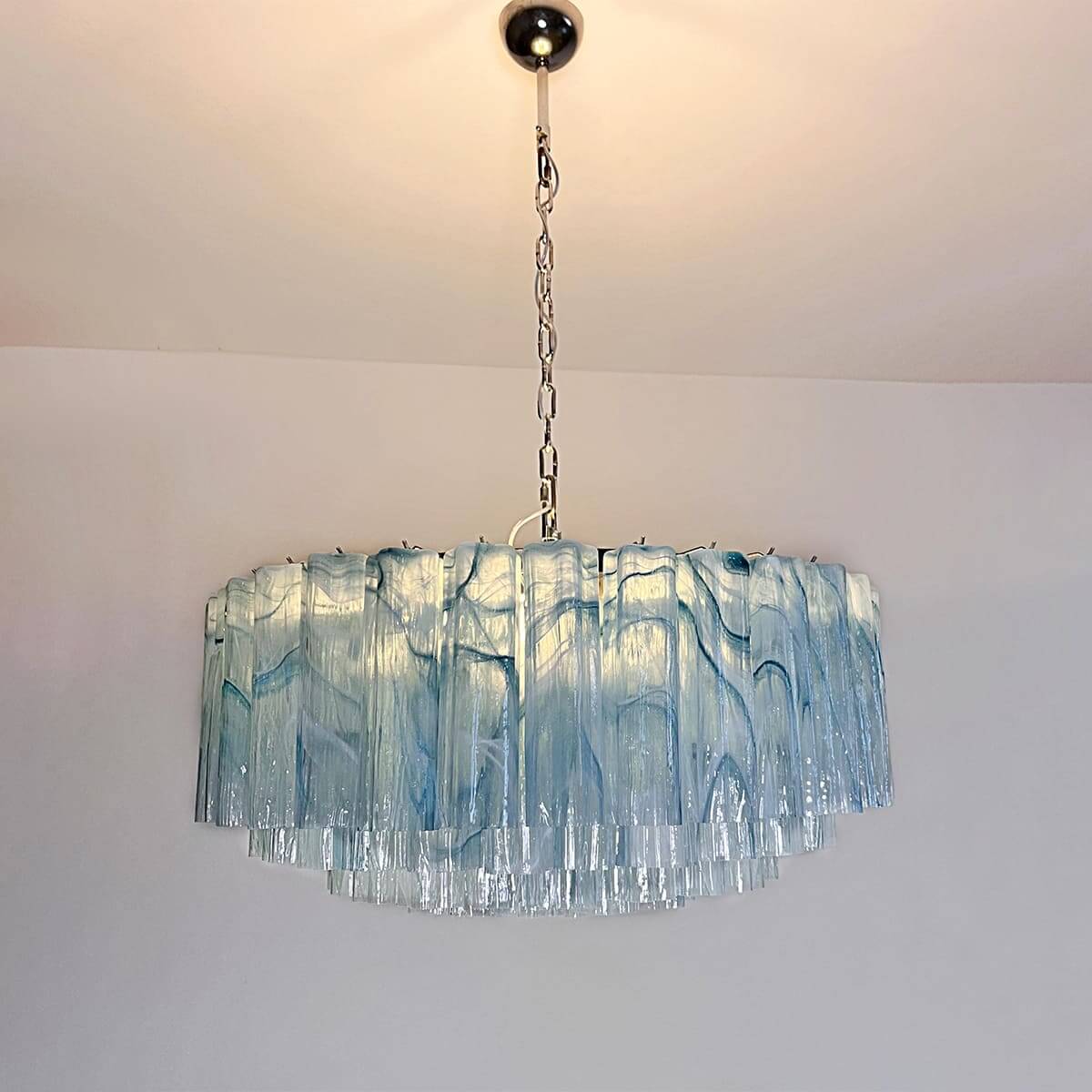 Murano Tubes Chandelier 33"