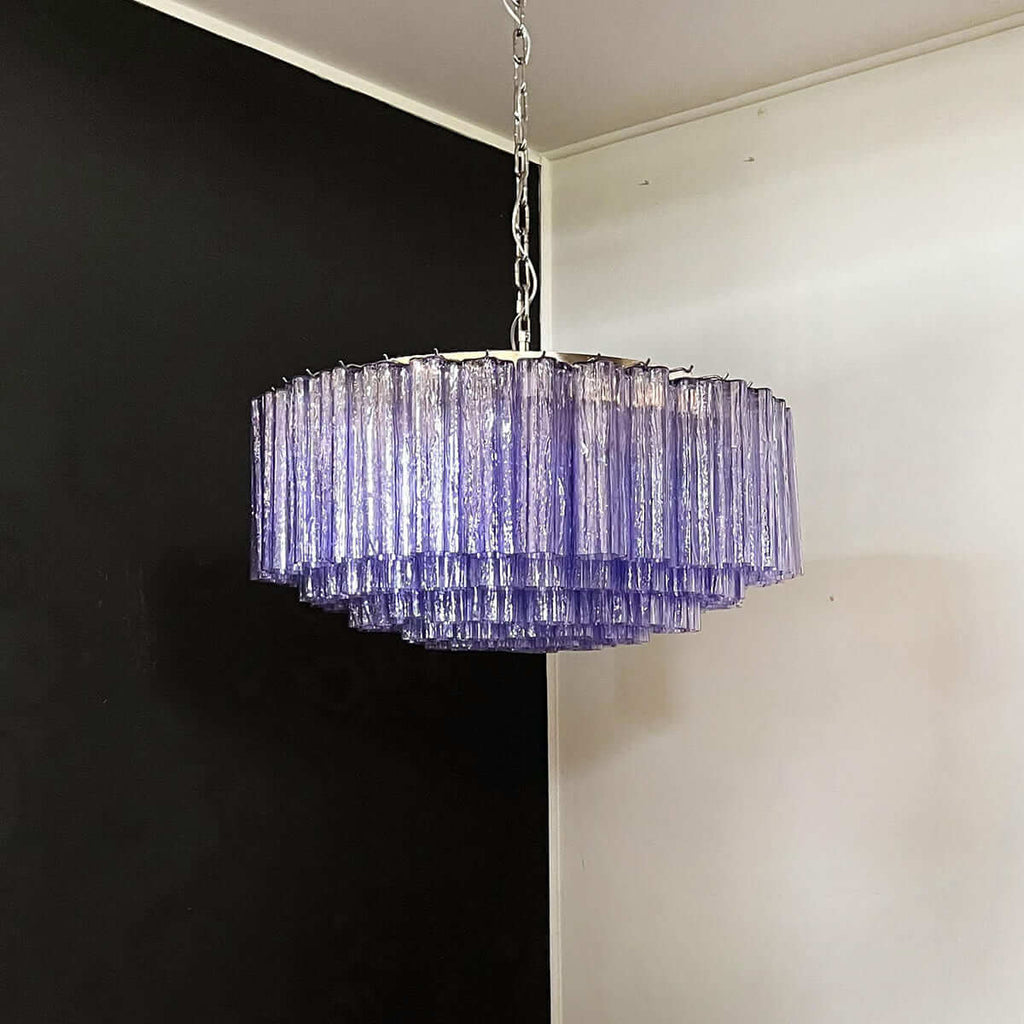 Murano Tubes Chandelier 33"