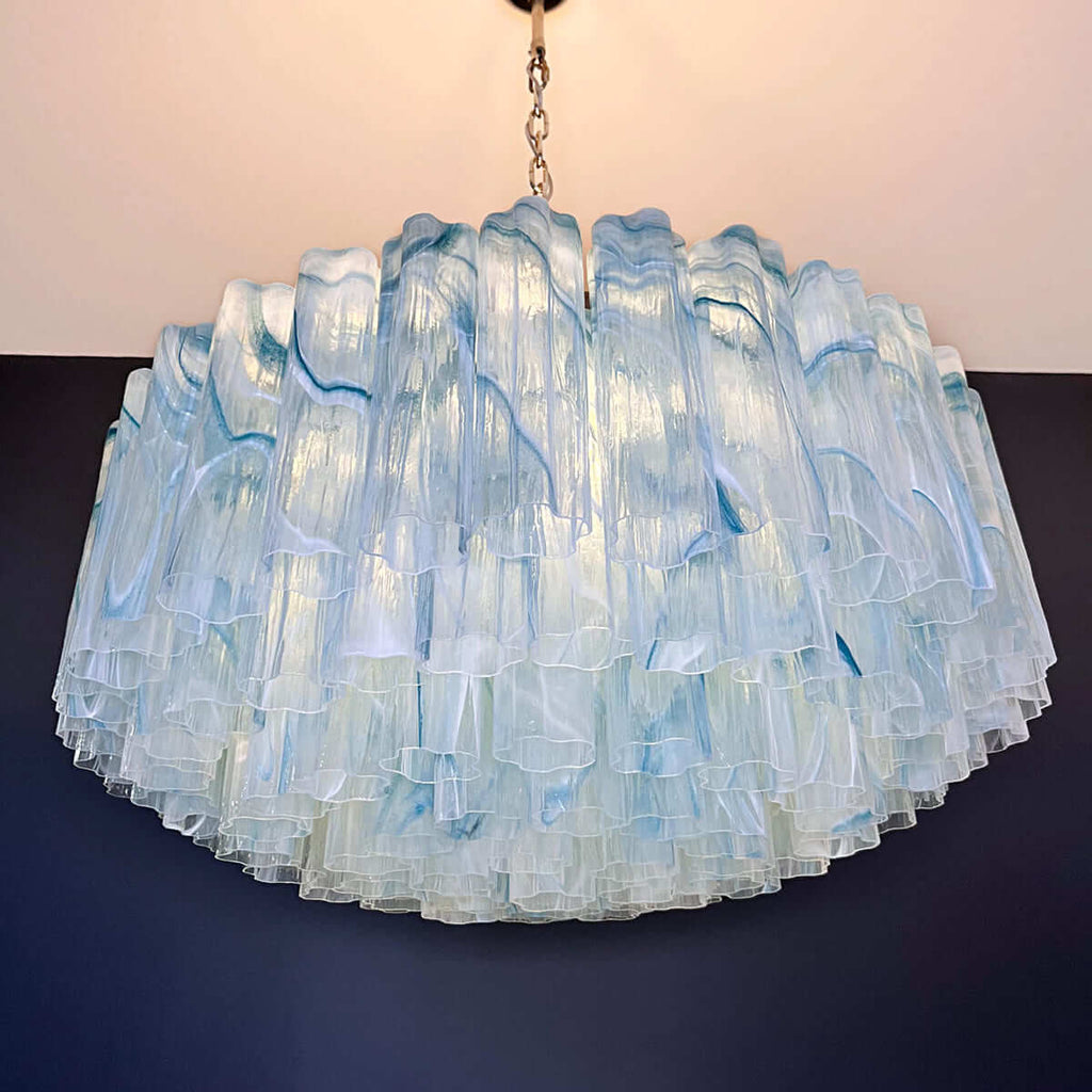Murano Tubes Chandelier 33"