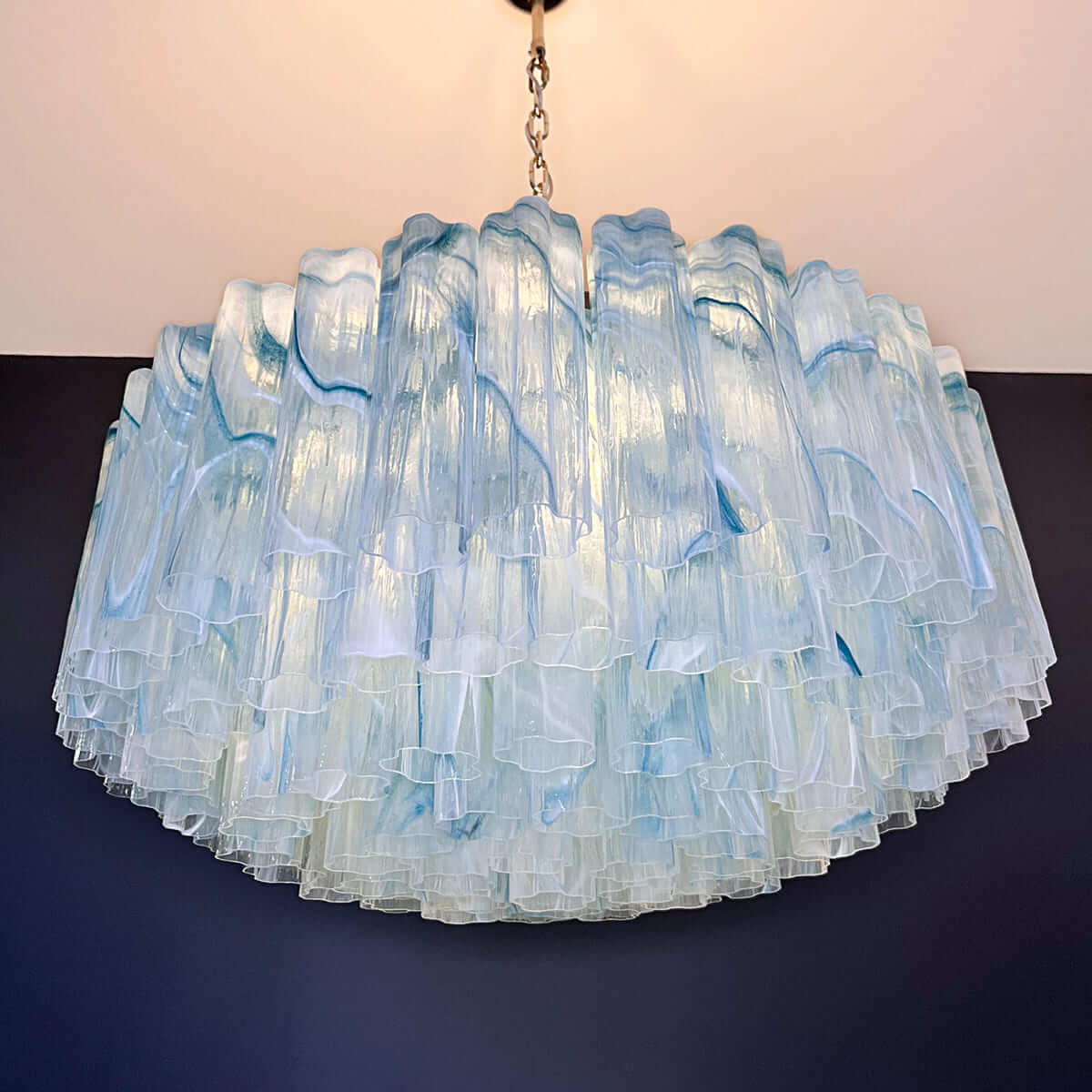 Murano Tubes Chandelier 33"