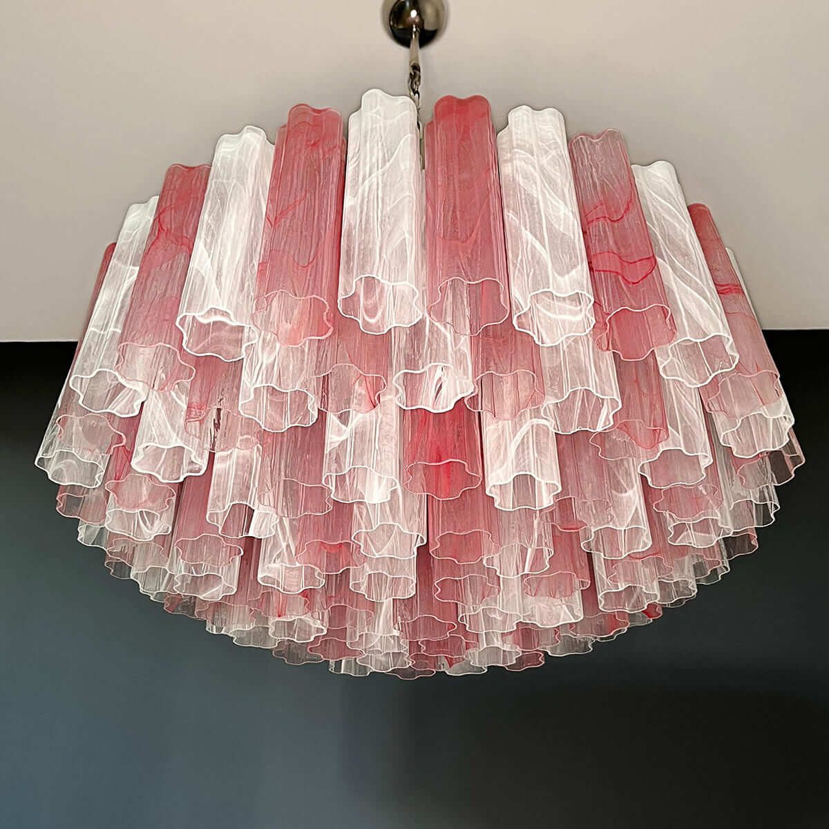 Murano Tubes Chandelier 33"