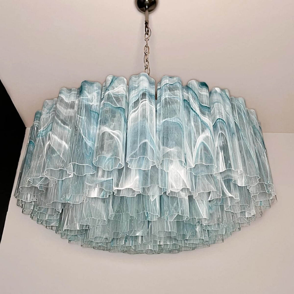 Murano Tubes Chandelier 33"