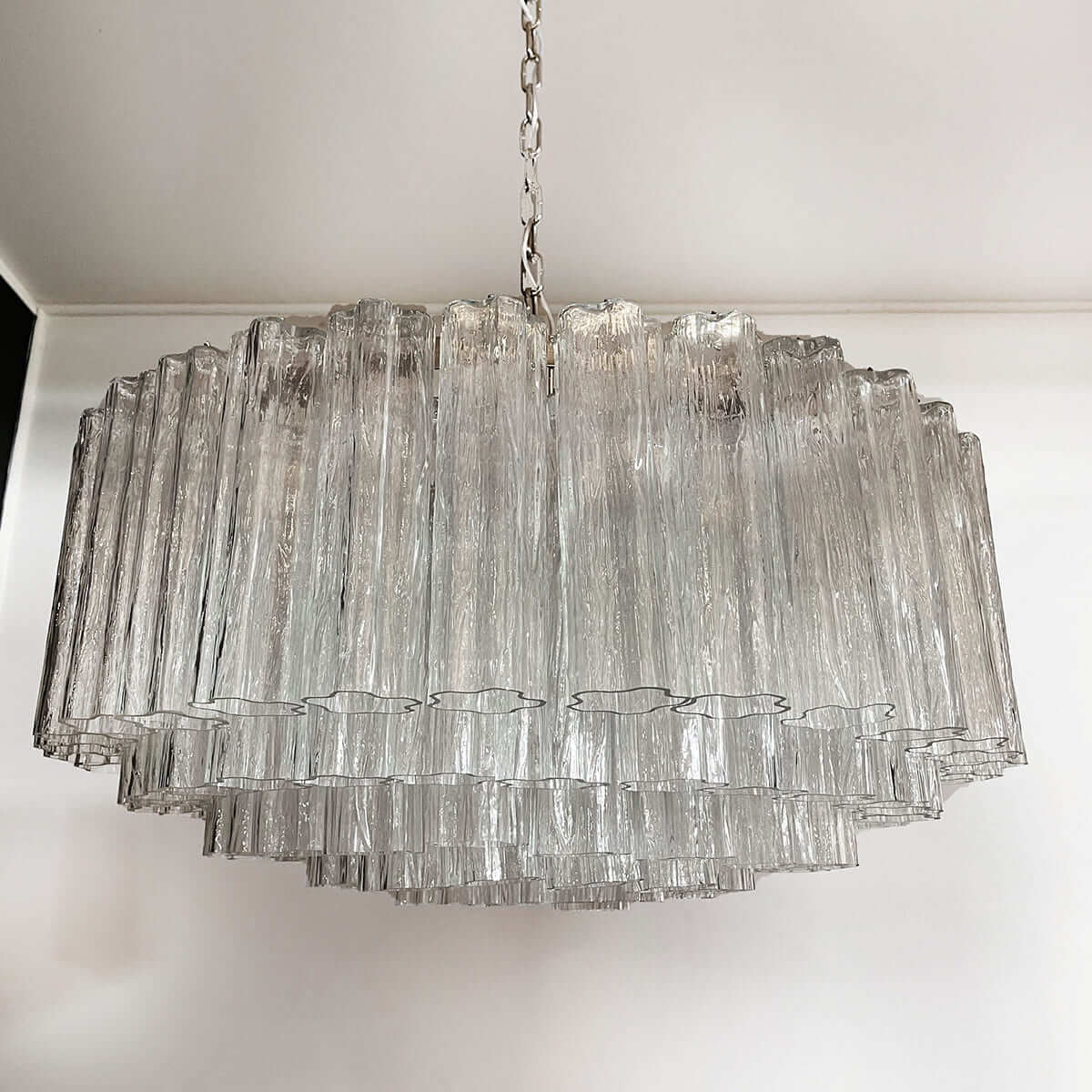 Murano Tubes Chandelier 33"