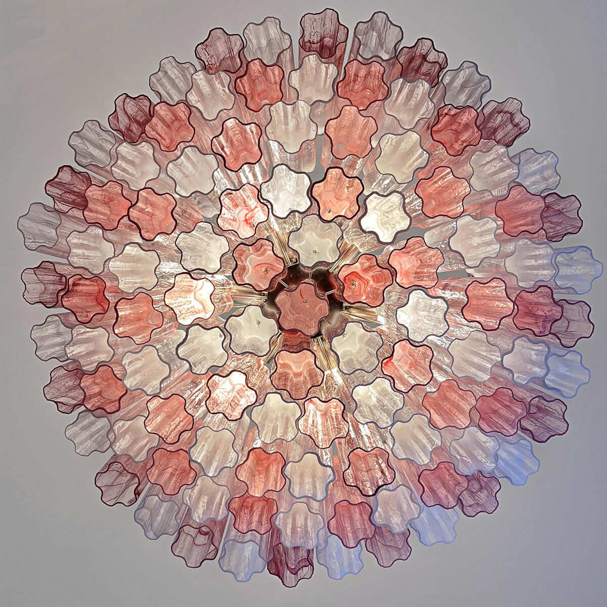 Murano Tubes Chandelier 33"