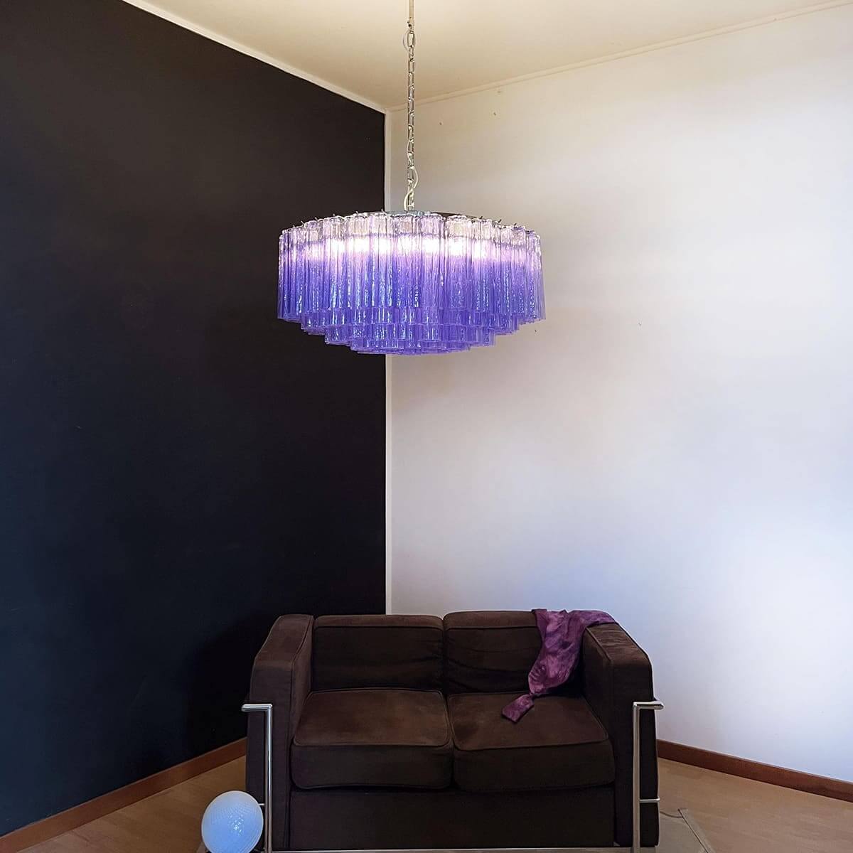 Murano Tubes Chandelier 33"