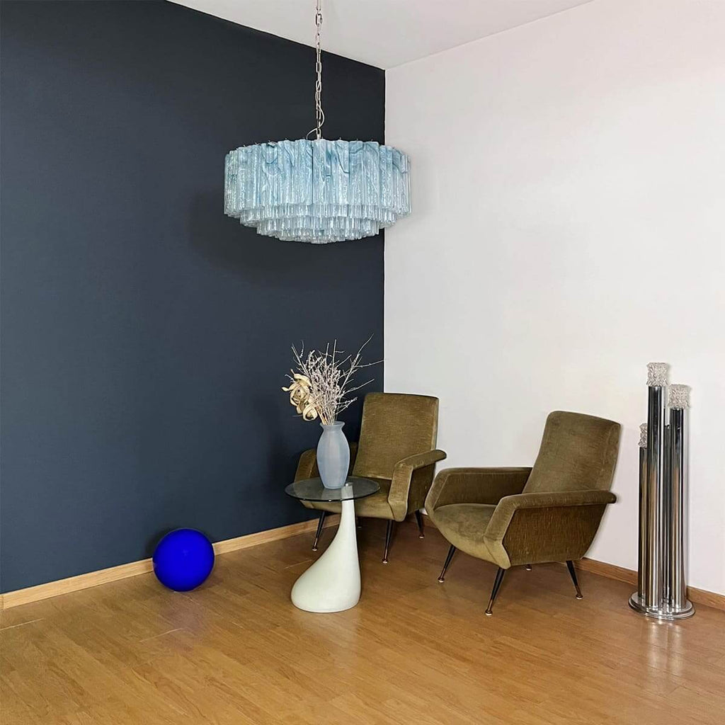 Murano Tubes Chandelier 33"