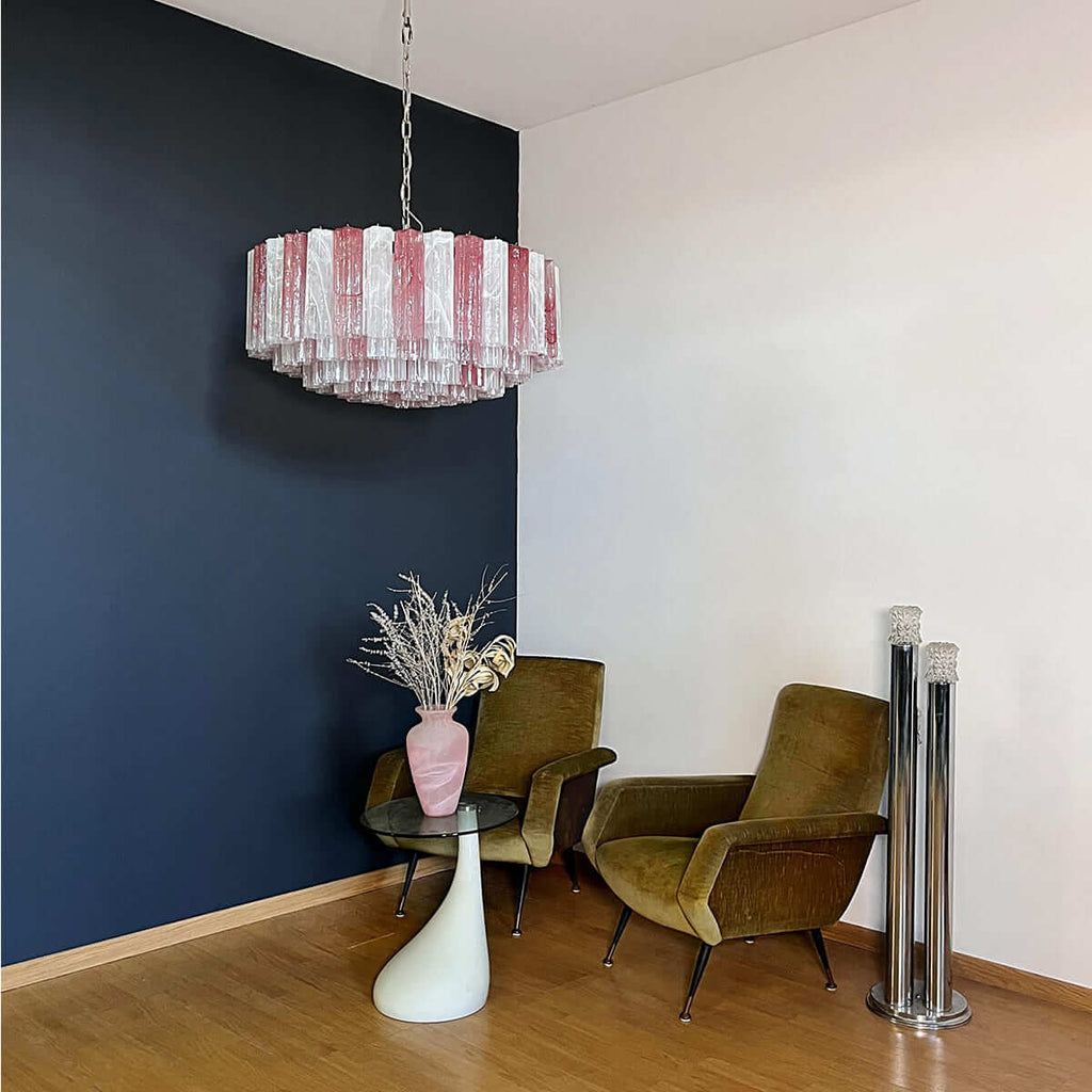 Murano Tubes Chandelier 33"
